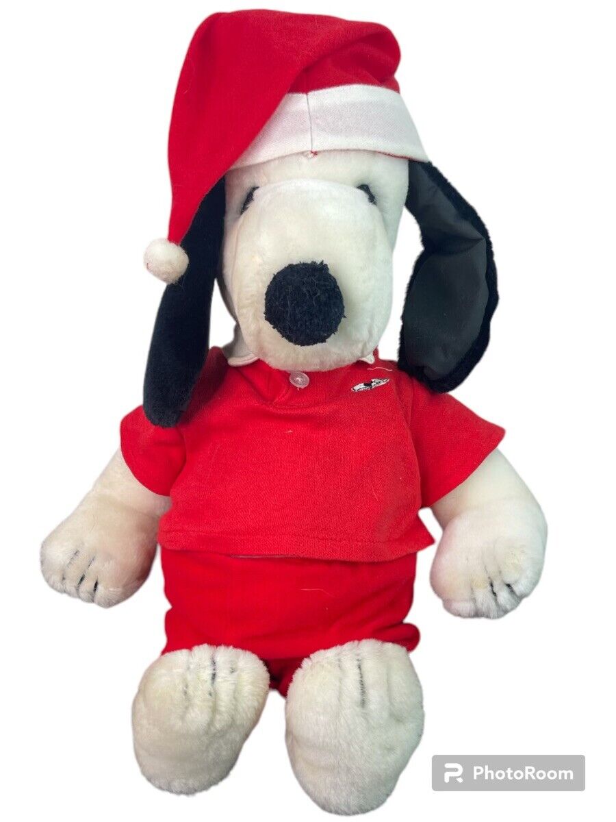 Vintage Snoopy Plush 1968 United Feature Syndicate 20” Clothed Stuffed Animal
