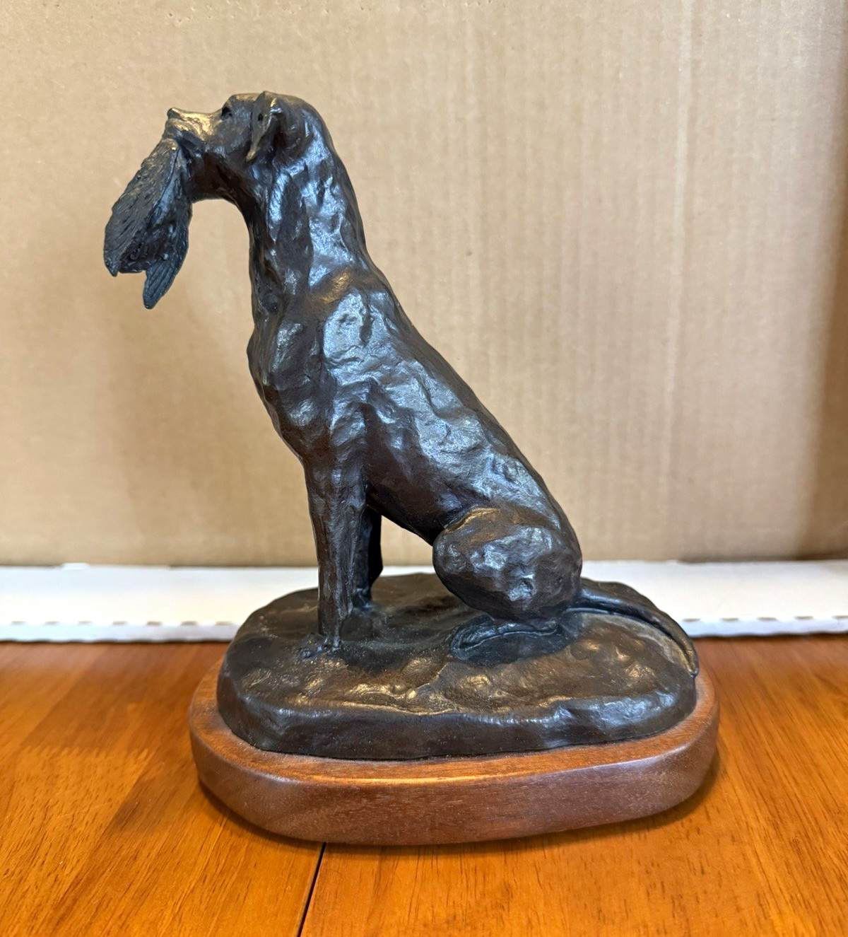 Antique Signed Bunny Connell Bronze Hunting Dog Sculpture Limited Edition #9/25 Antique Signed Bunny Connell Bronze Hunting Dog Sculpture Limited Edition #9/25