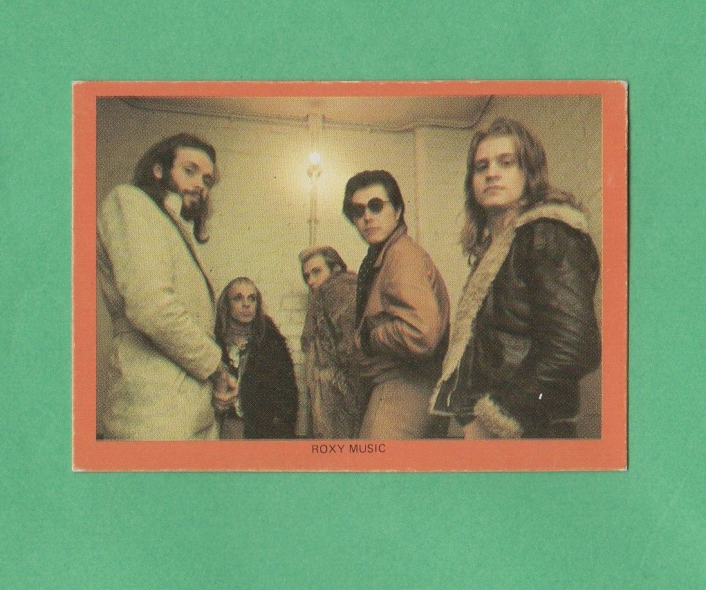 Roxy Music   1973 MONTY Gum Hit Parade card  Rare RC