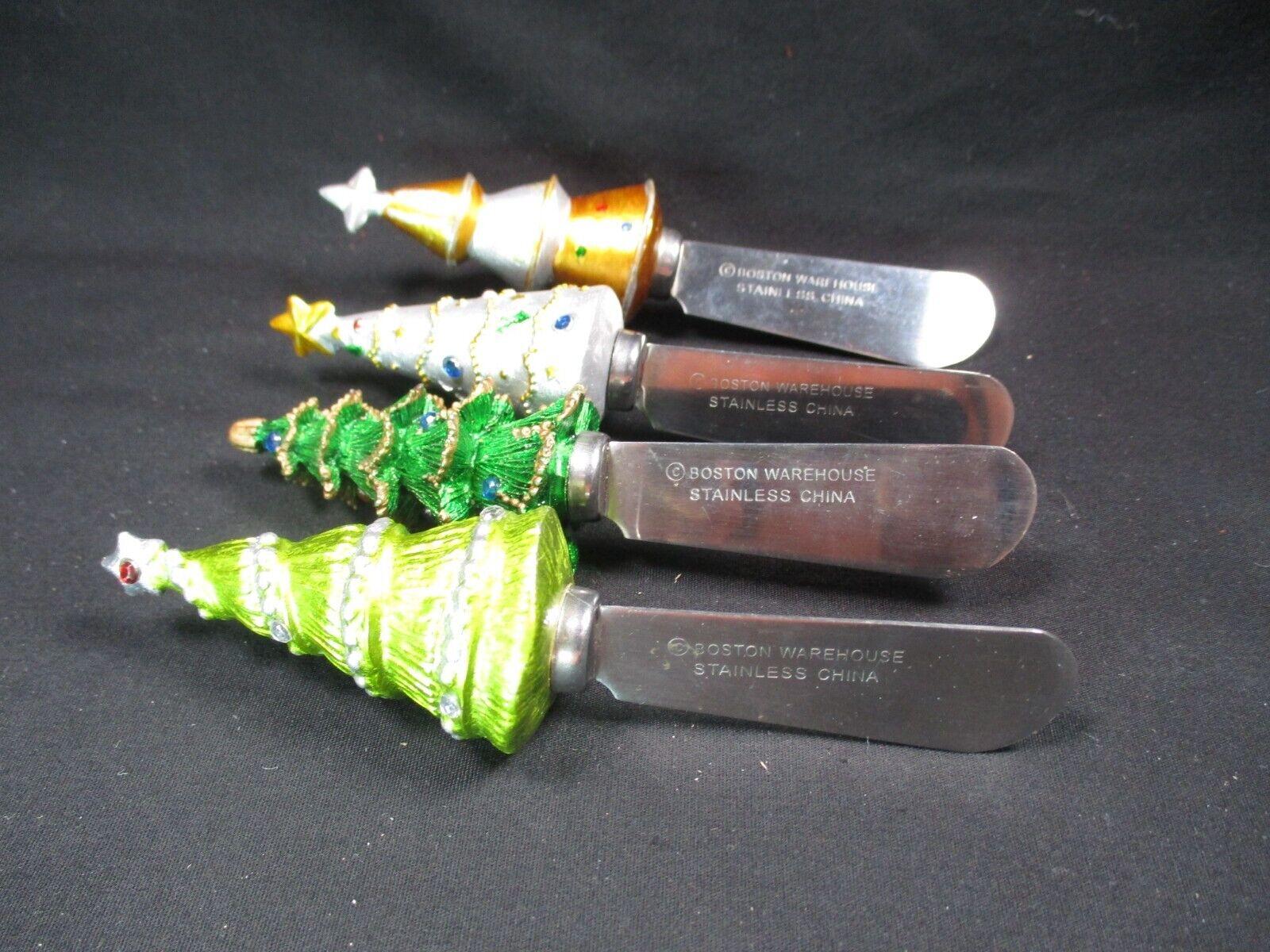 Boston Warehouse Cheese/Dip/Butter Spreaders - Christmas Trees