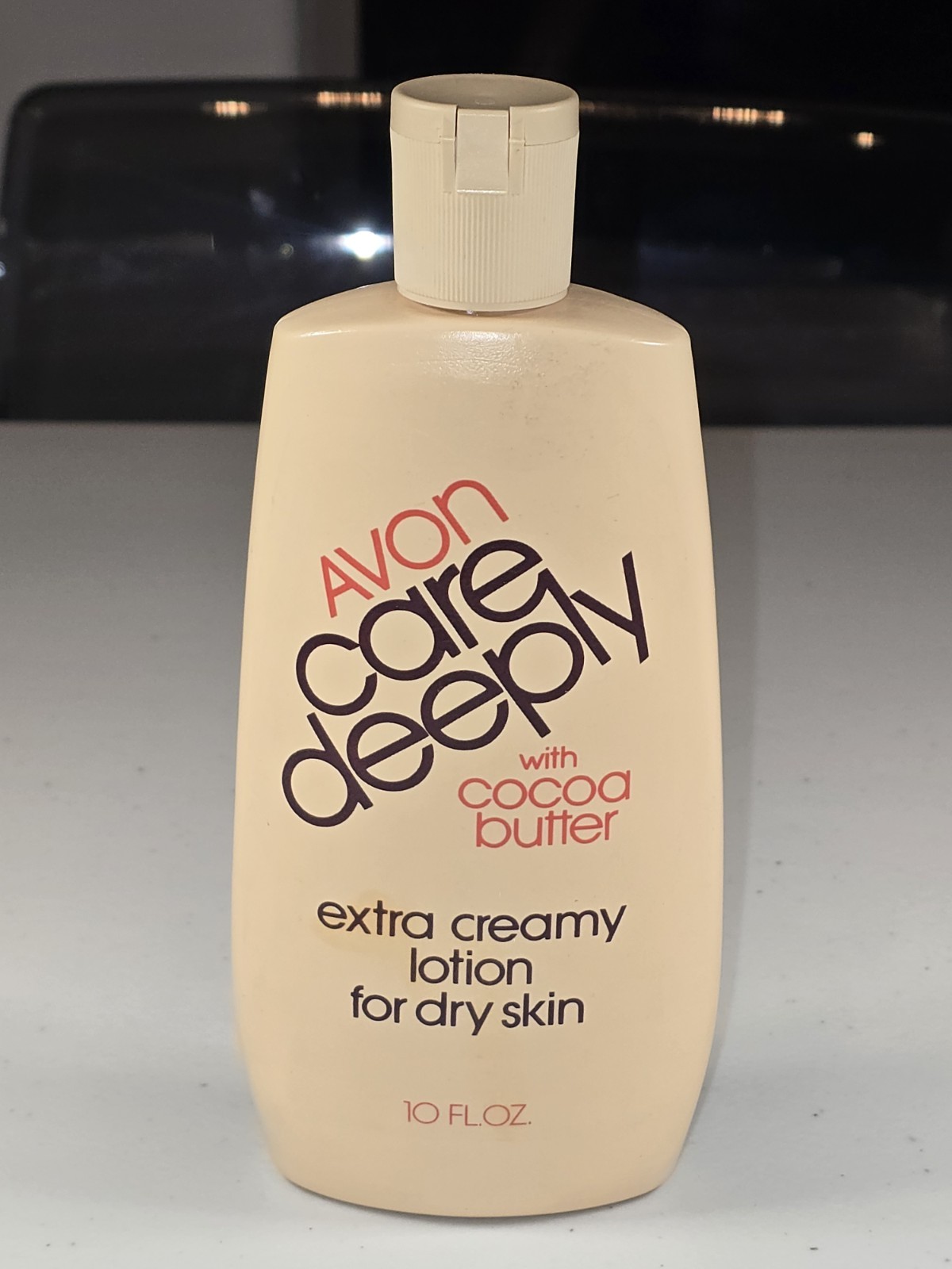 Vintage Avon Care Deeply Extra Creamy Lotion 80s Bathroom Prop Only Nostalgia 