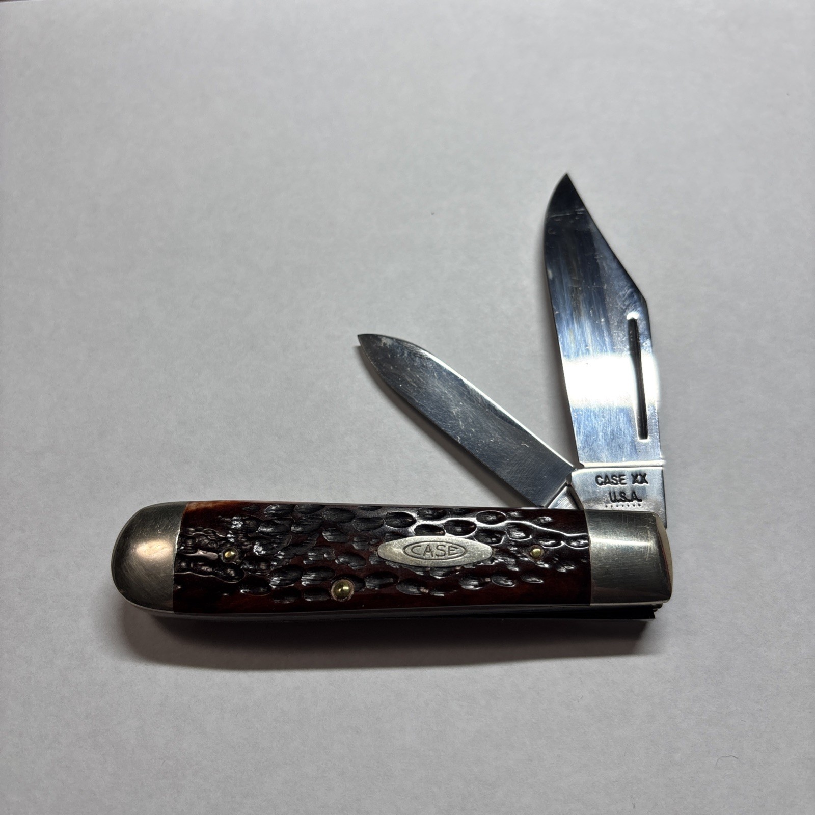 VINTAGE 1973 7 DOT Case XX USA 6231 1/2 SWELL END JACK  KNIFE 2 Blade Near Mint