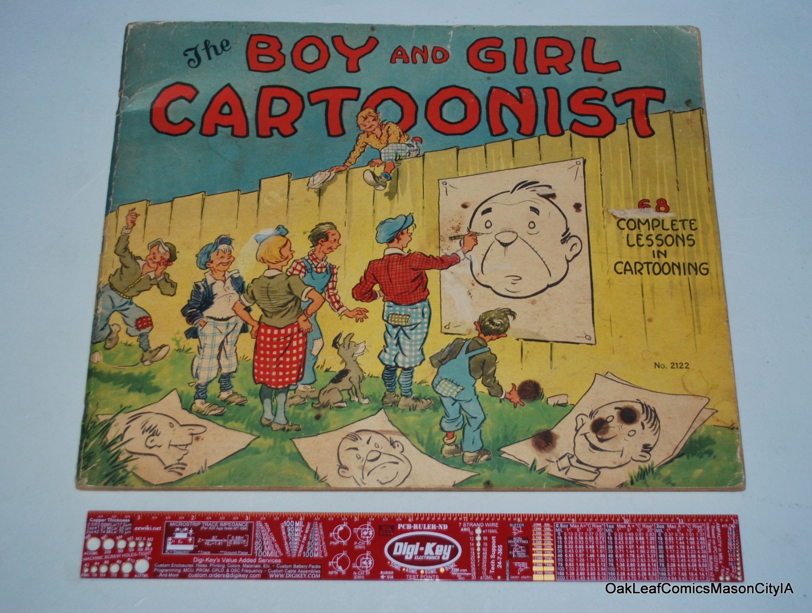 THE BOY AND GIRL CARTOONIST Chas. H. Kuhn 1936 #2122 Saalfield RARE