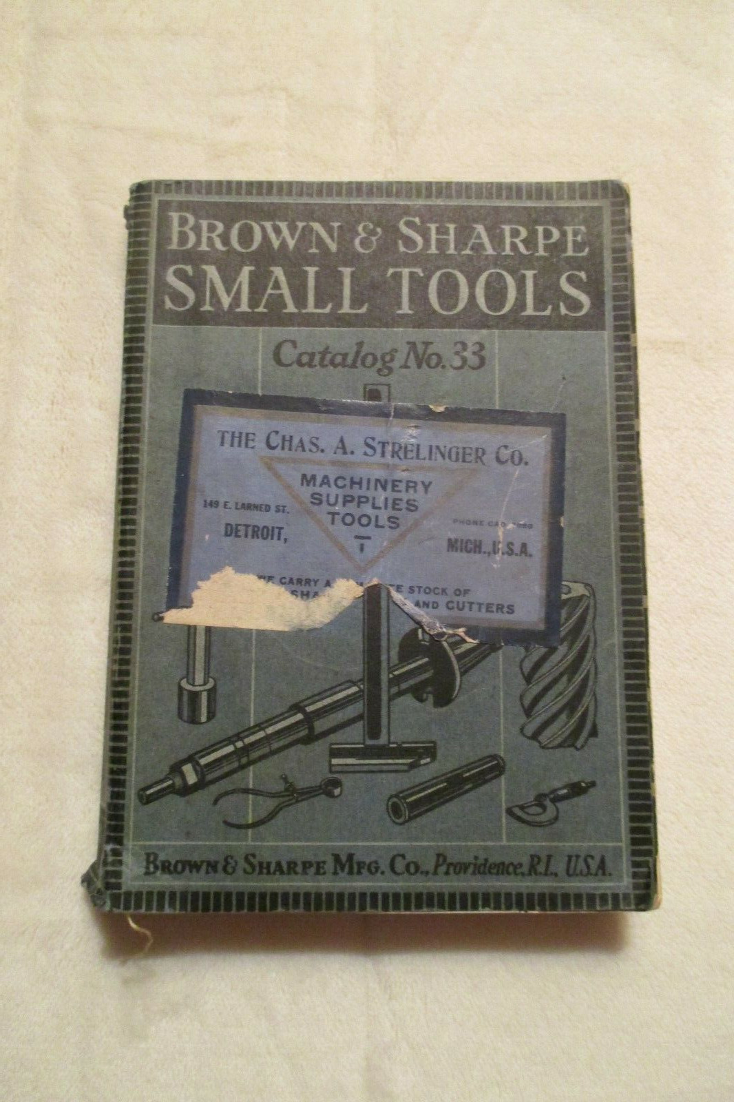 1938 Brown & Sharpe Small Tools Catalog No. 33 Vintage Book