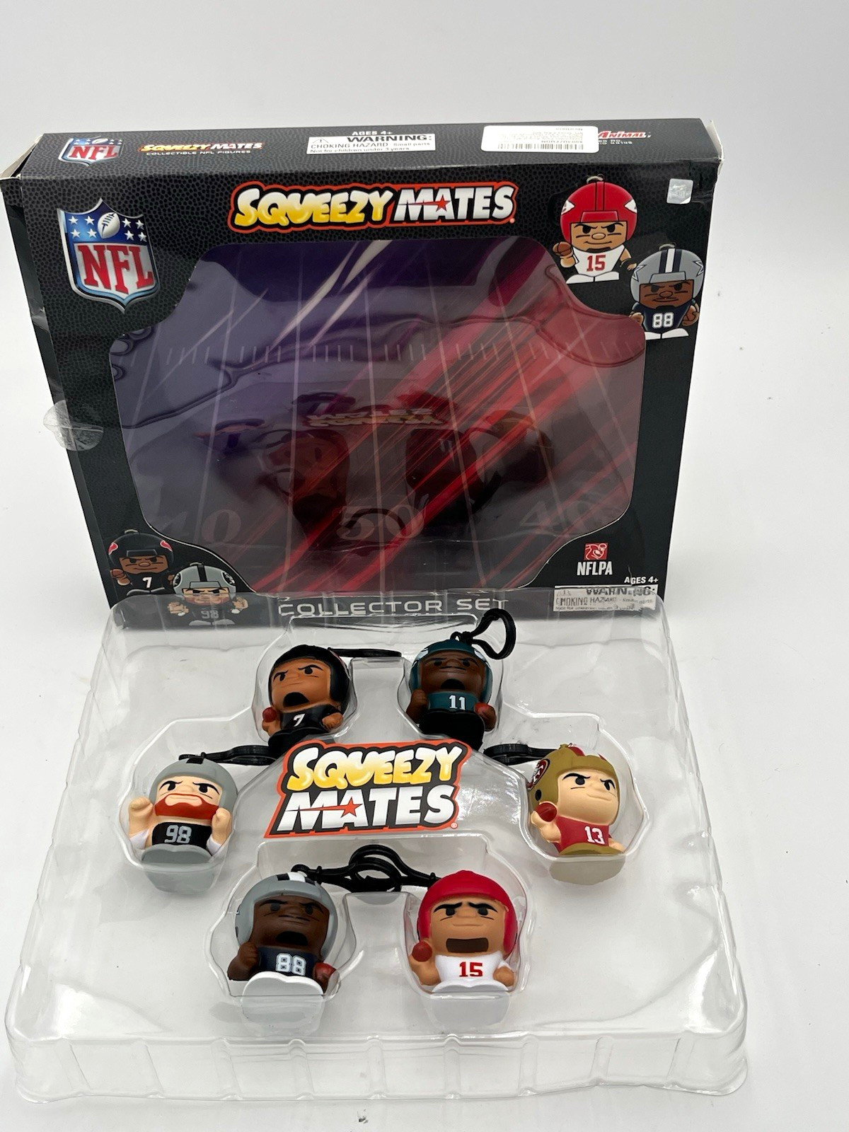 SqueezyMates NFL Football 2023 6-Figure Collector Set Mahomes Stroud Lamb