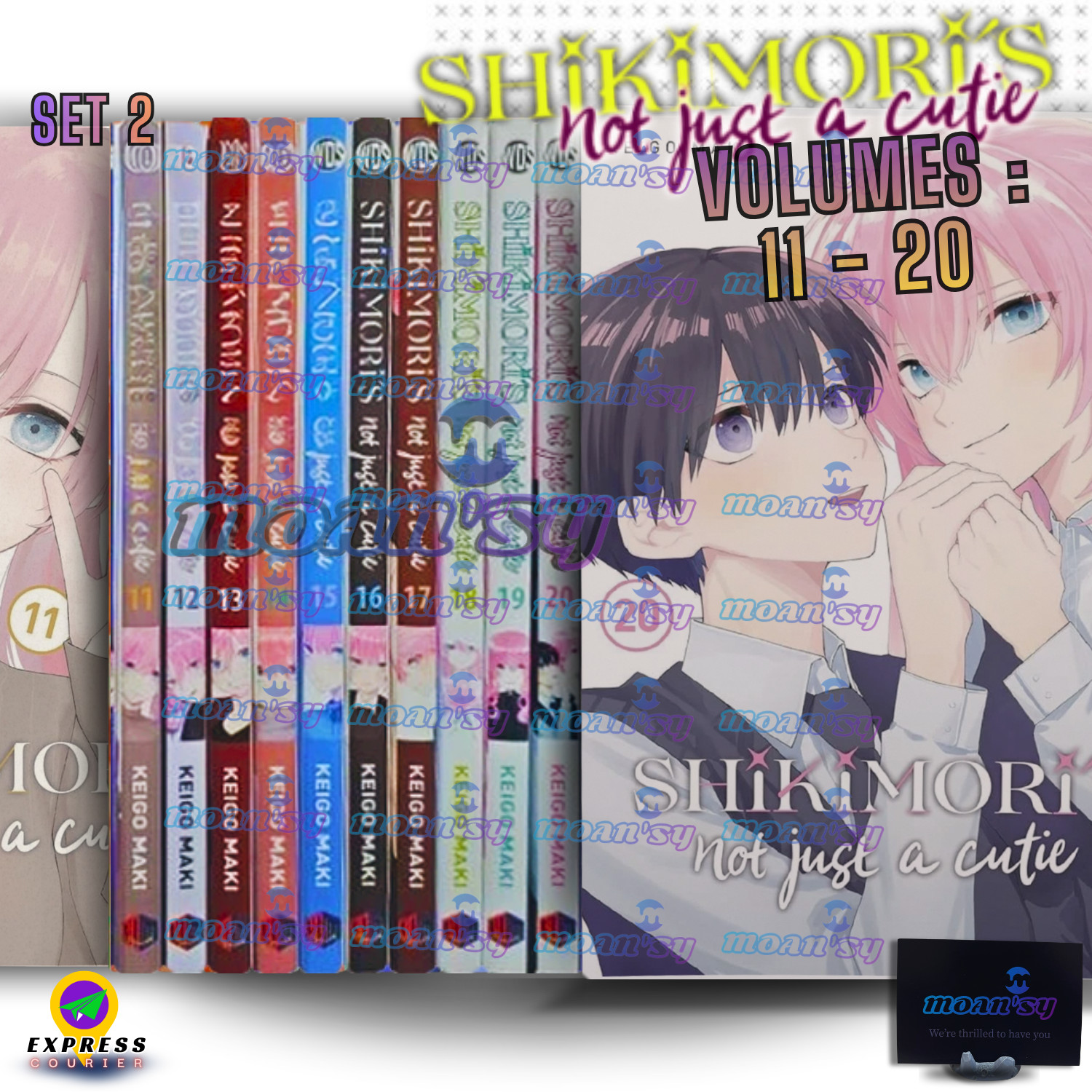 Shikimori\'s Not Just a Cutie Manga Vol 11-20 English Full Set Books Romance