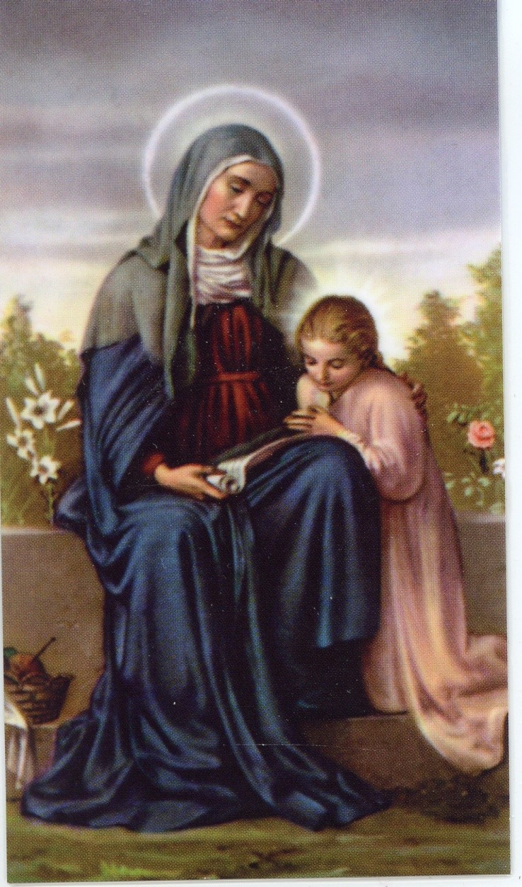 ST. ANNE - FOR A SPECIAL FAVOR - Laminated  Holy Cards.  QUANTITY 25 CARDS