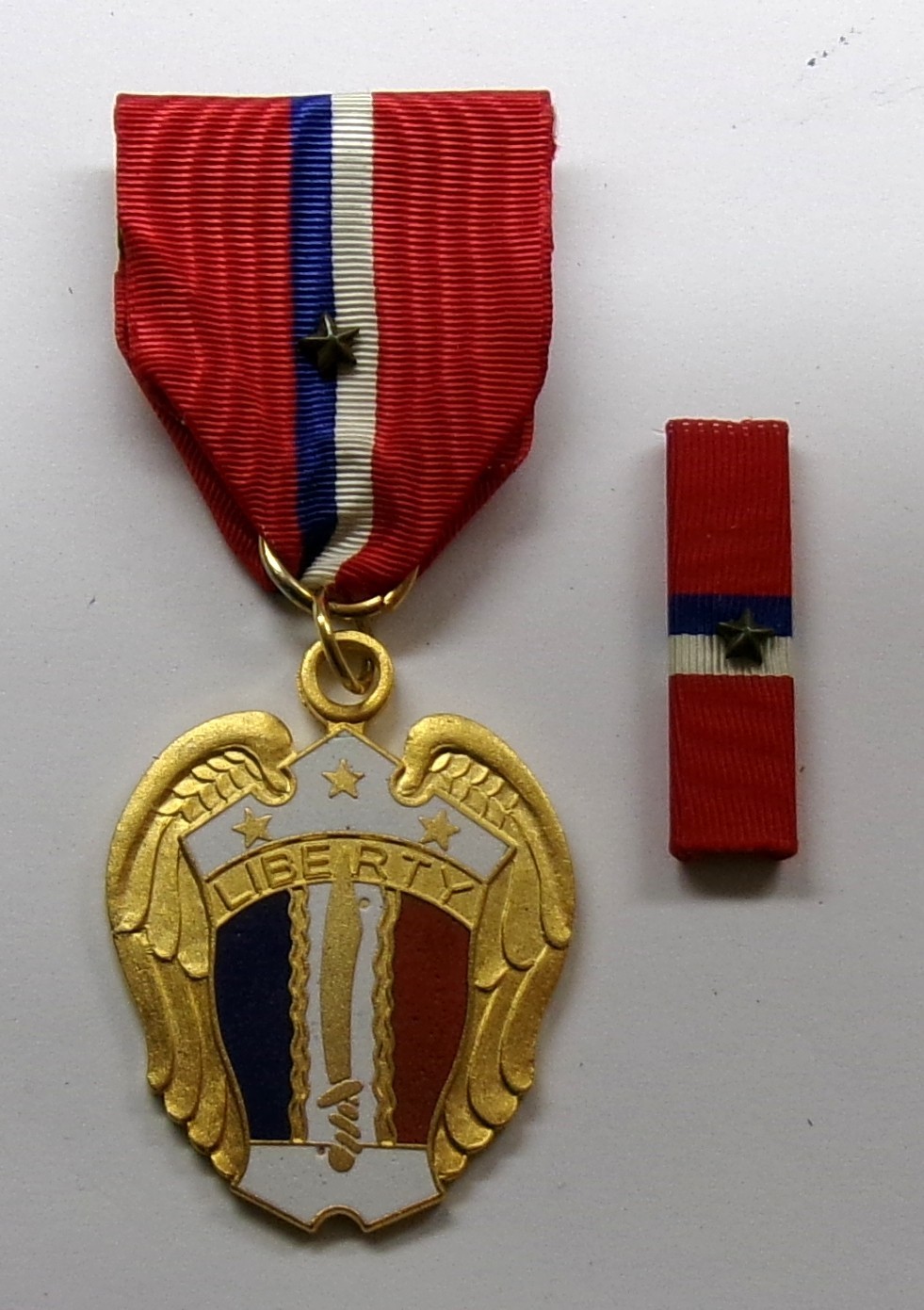 WWII Philippine Liberation Military Medal and RIBBON with STAR