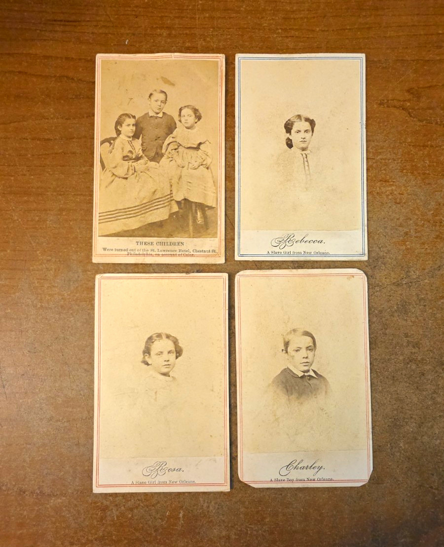 New Orleans Slave Children Rebecca Rosa Charley Cdv Photo Lot McClees 1863