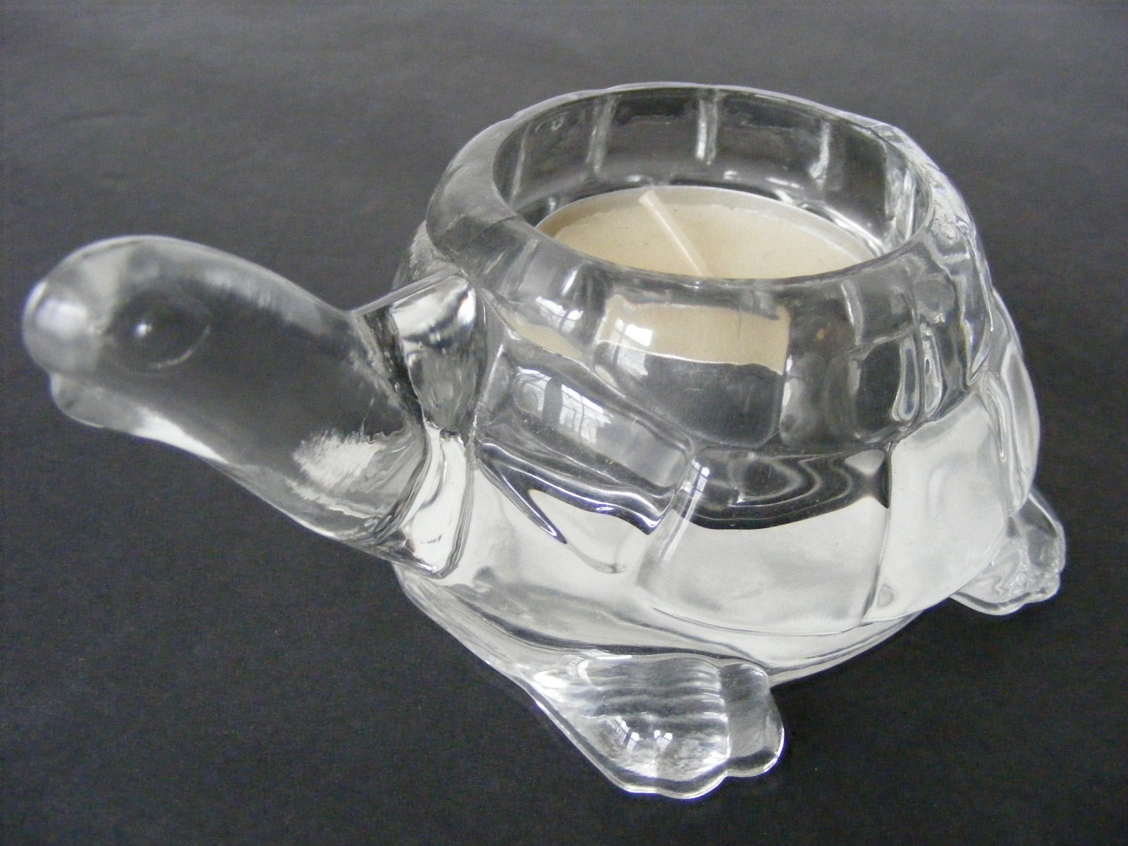 Candle Holder Clear Glass 1 3/4\