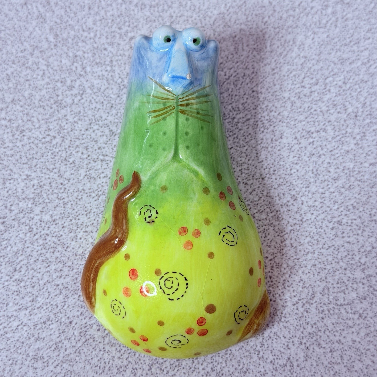 JoyCats Studio Designworks Ceramic Cat Magnetic Bud Vase Fridge Magnet 3.5”
