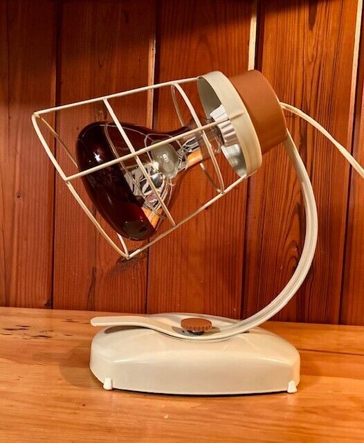 Vintage Kenmore Sun Lamp 115V 275 Watt w/Box Ivory Model 7108 (Works)