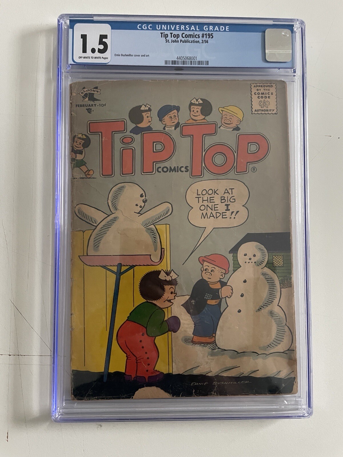 🔥👇PRICE LOWERED🔥CGC 1.5GoldenAge Tip Top#195 Nancy Sluggo-Early Peanuts-1949