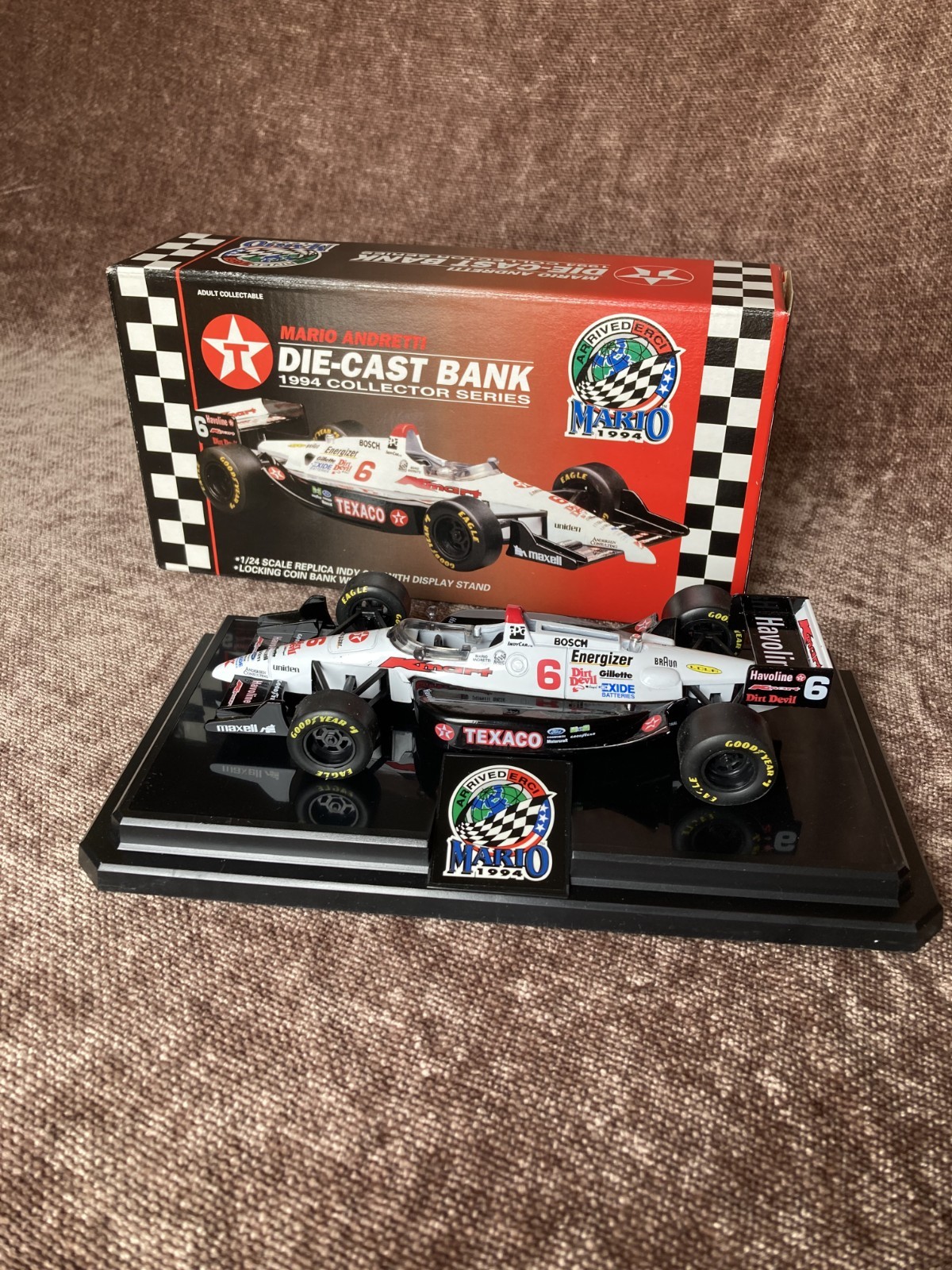 Texaco Havoline Racing Mario Andretti  1994 Collector Series Die-cast Bank