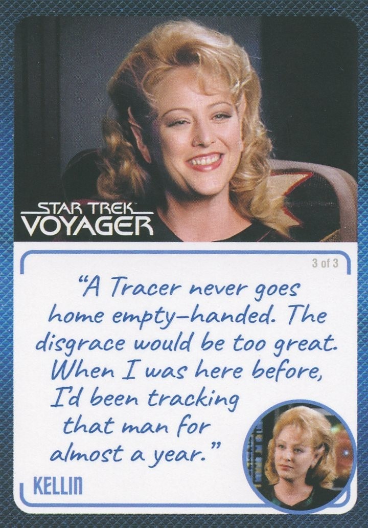 Star Trek Voyager Archives & Inscriptions Base Card #56 Kellin 3 of 3