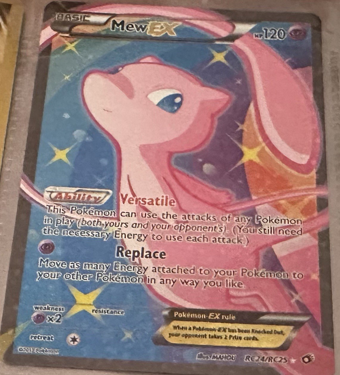 Mew EX (Full Art) RC24/RC25 Holo Legendary Treasures: Radiant Collection LP