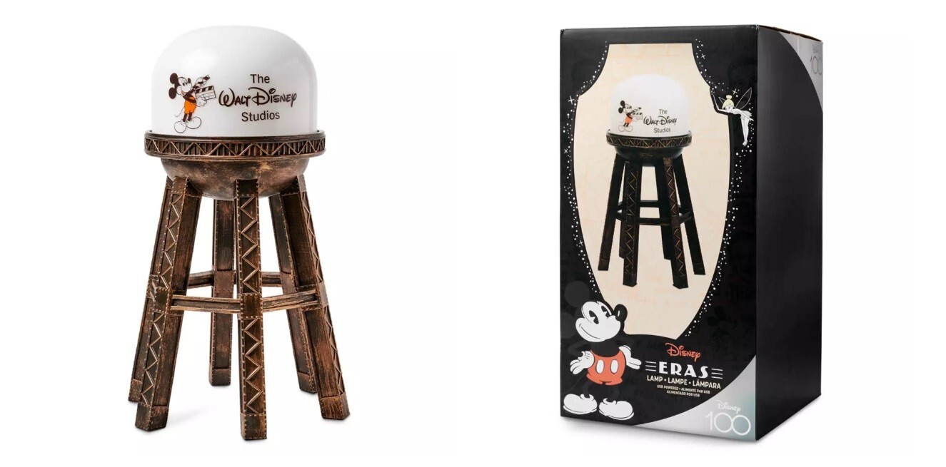 NEW Disney Parks 100 Years Walt Disney Studios Mickey Water Tower Lamp RARE GIFT