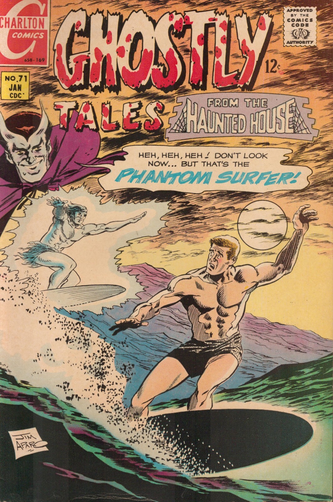 55301: CHARLTON COMICS GHOSTLY TALES #71 Fine Minus Grade