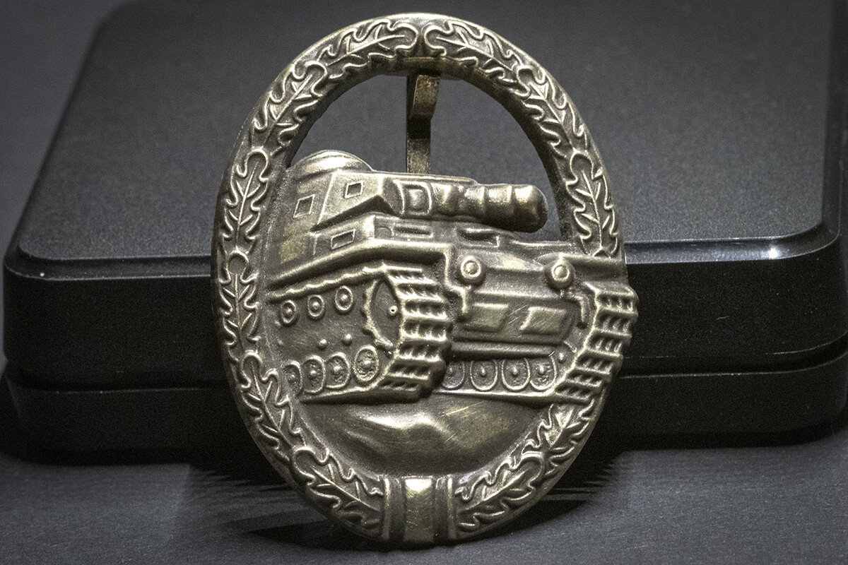 Tank Battle Badge in Bronze - WW II - Wehrmacht - 57 Veterans Version 
