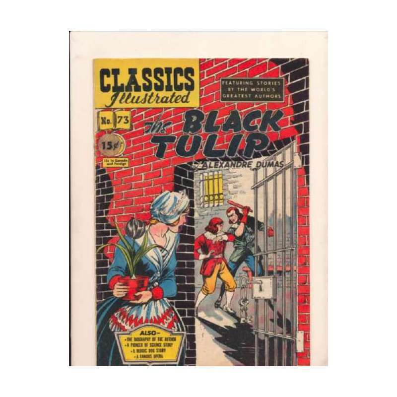 Classics Illustrated (1941 series) #73 HRN #75 in F minus. Gilberton comics [t.