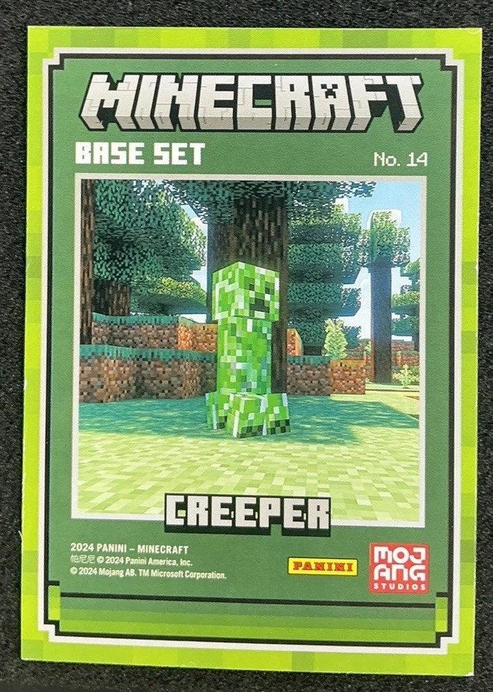 2024 Panini Minecraft Creeper Base #14