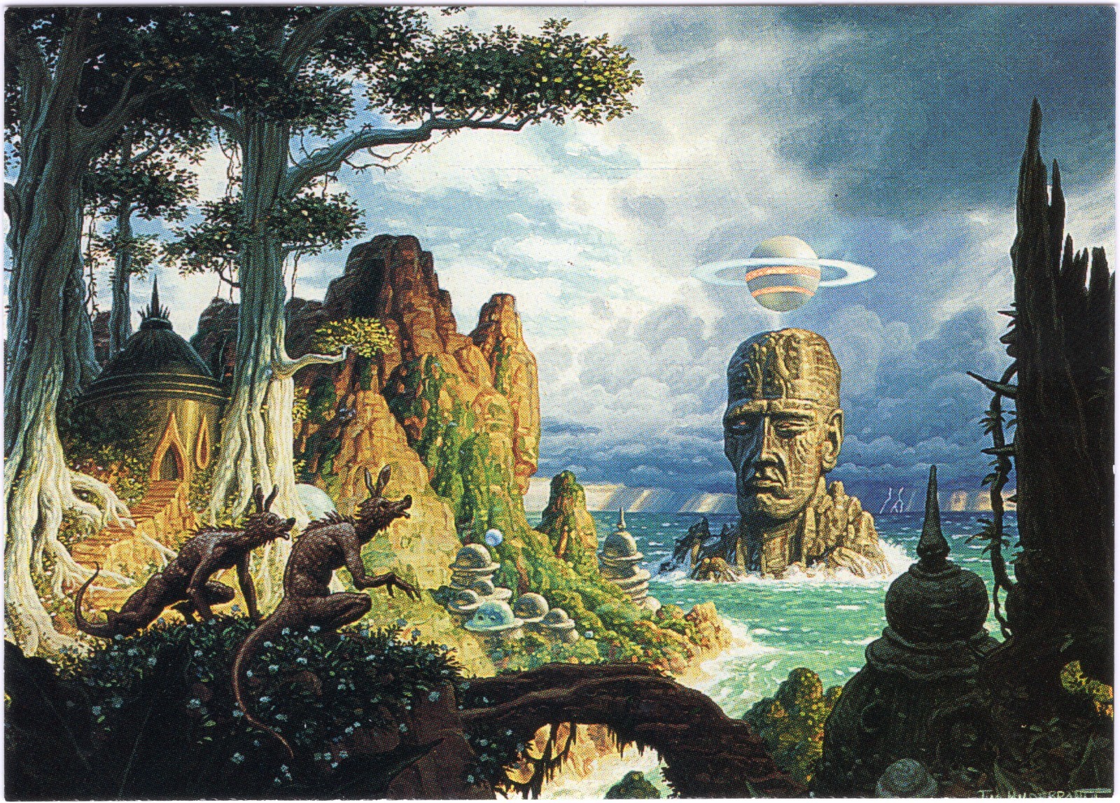 Flights of Fantasy #32 The Watchman Tim Hildebrandt 1994 Single Card