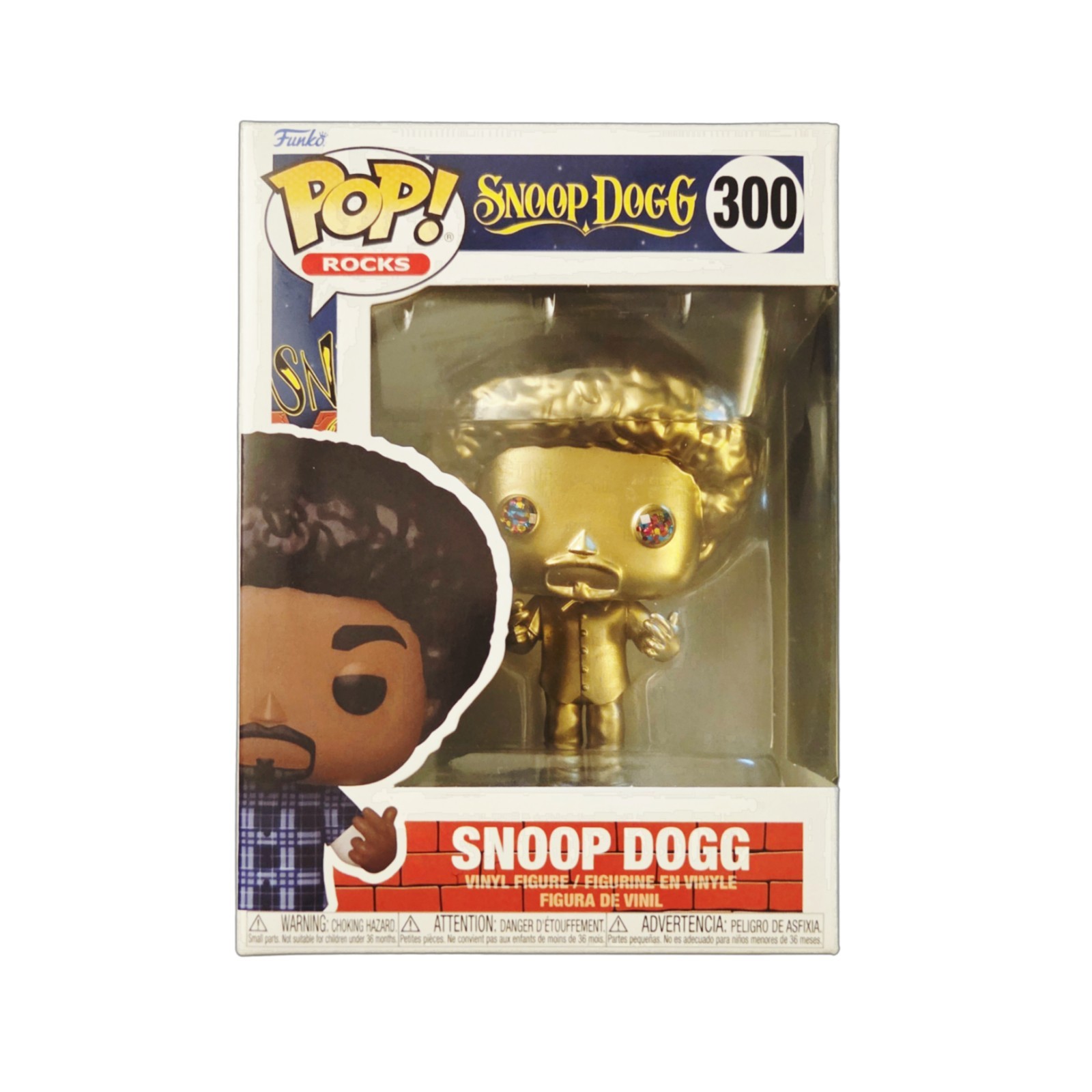 Vaulted Treasures Custom Snoop Dogg Metallic Gold Psychedelic Funko Pop