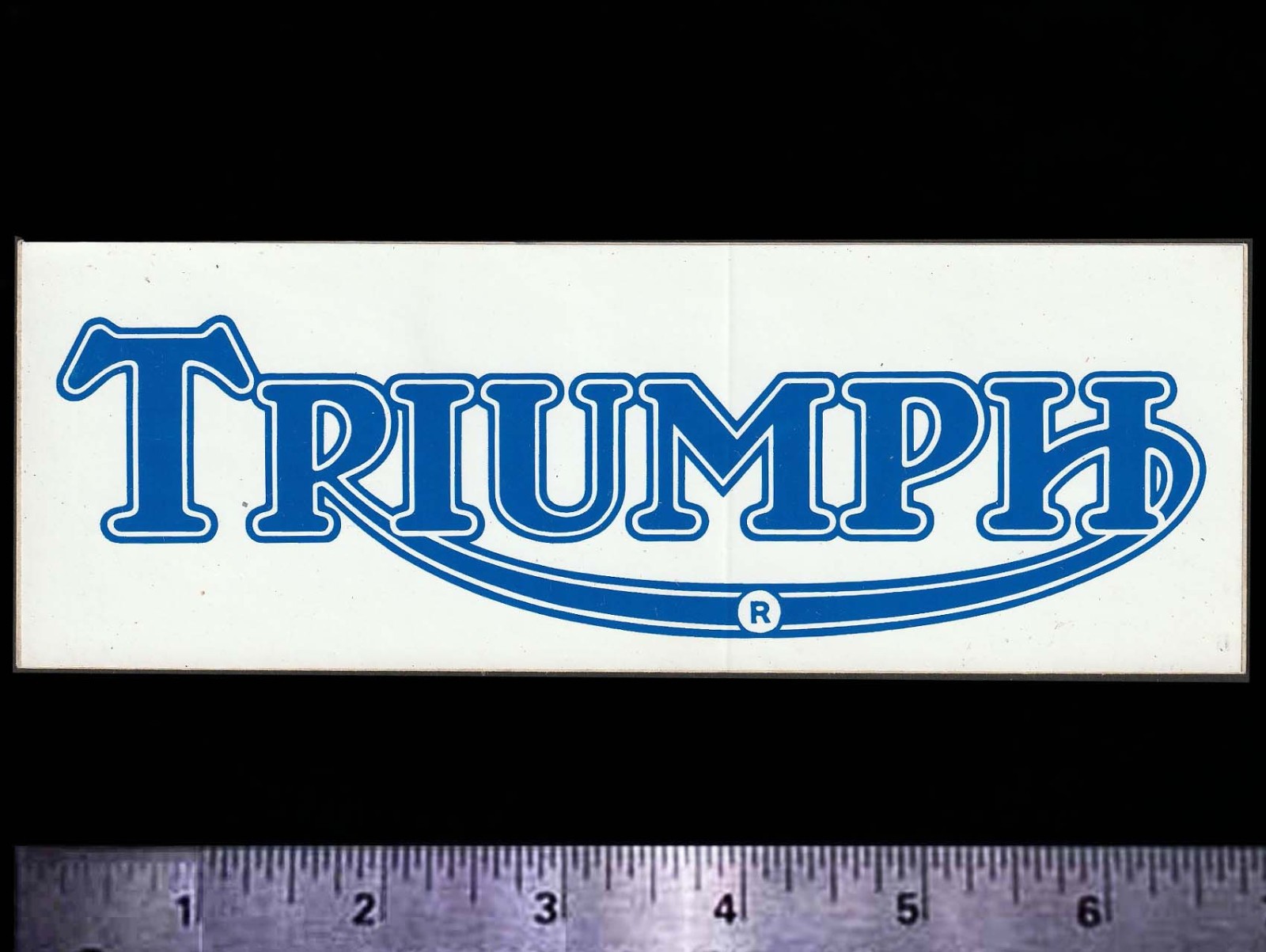 TRIUMPH Motorcycles - Original Vintage 1970's Racing Decal/Sticker TRIUMPH Motorcycles - Original Vintage 1970's Racing Decal/Sticker