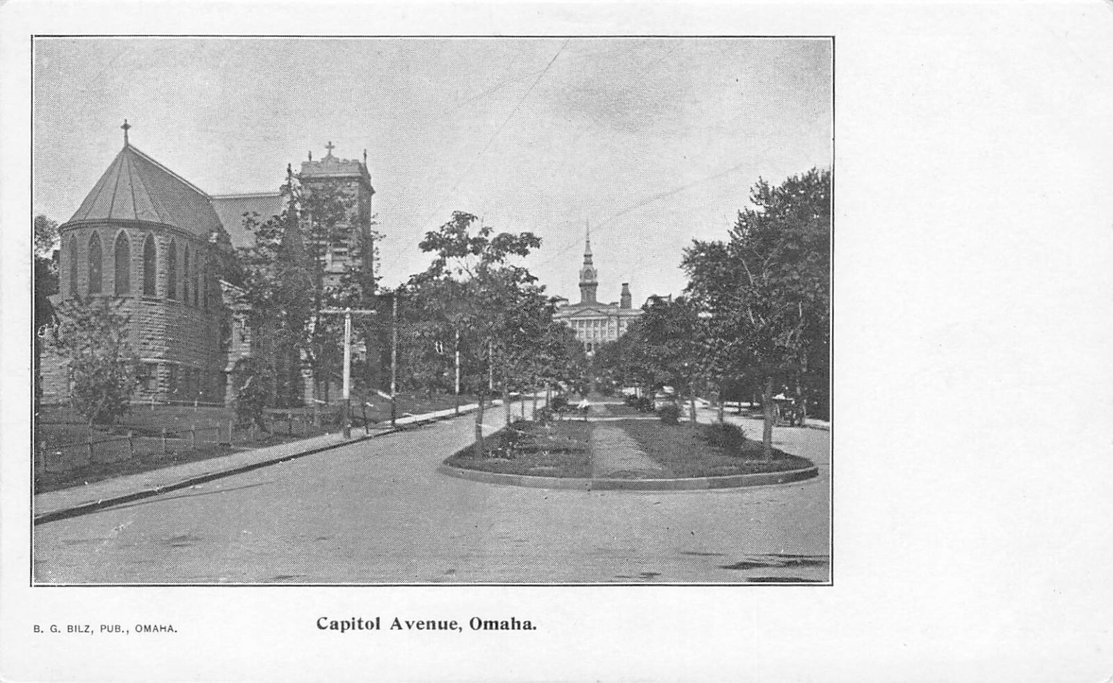 Early Omaha Nebraska NE Capitol Avenue Buildings Street Scene Postcard Early Omaha Nebraska NE Capitol Avenue Buildings Street Scene Postcard