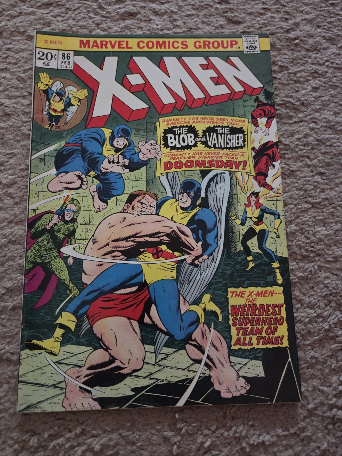 Vintage 1973 Marvel X-Men Comic Book #86