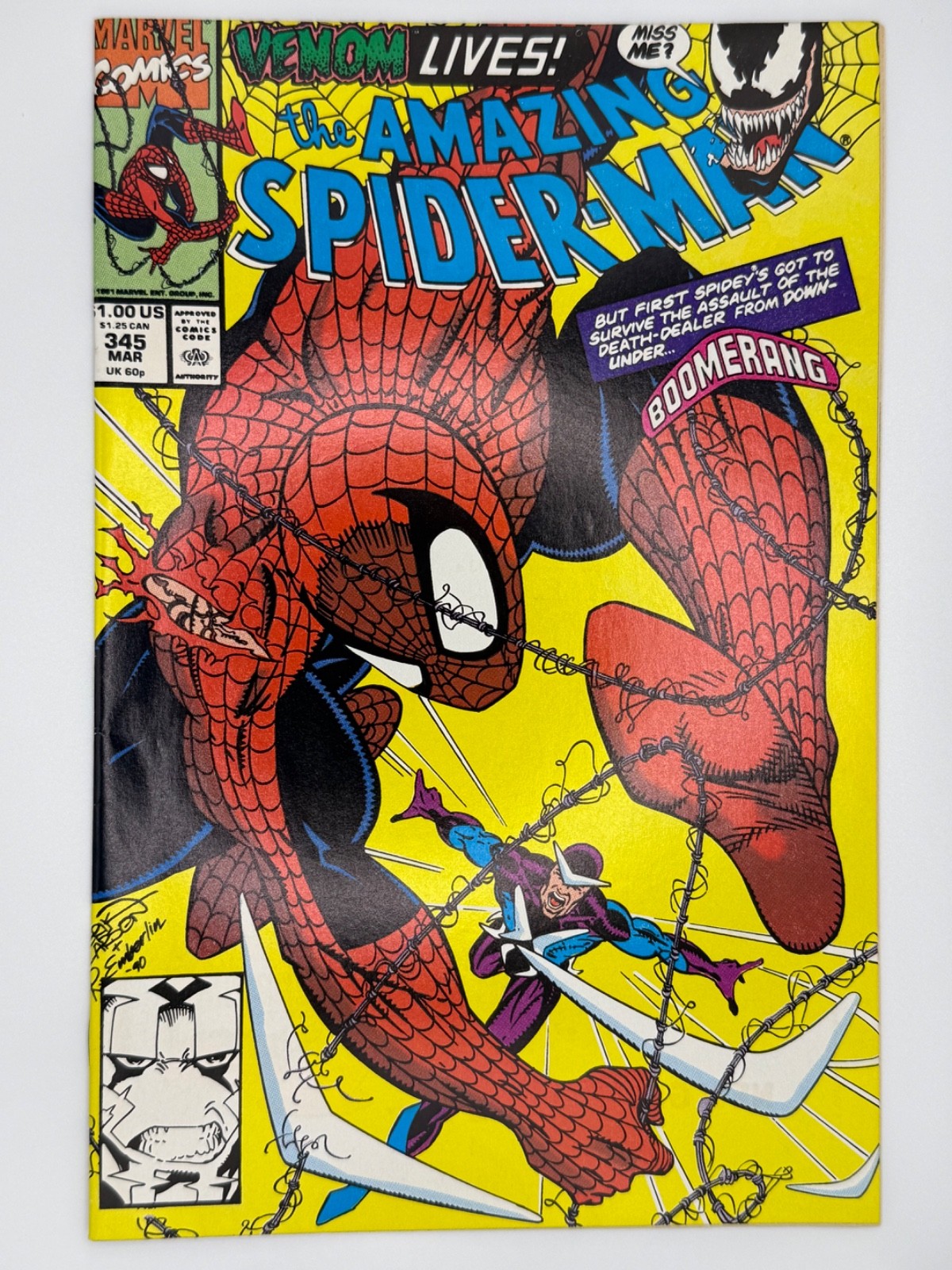 The Amazing Spider-Man #345 - 1st Cletus Cassidy as Carnage - Marvel - VF/NM
