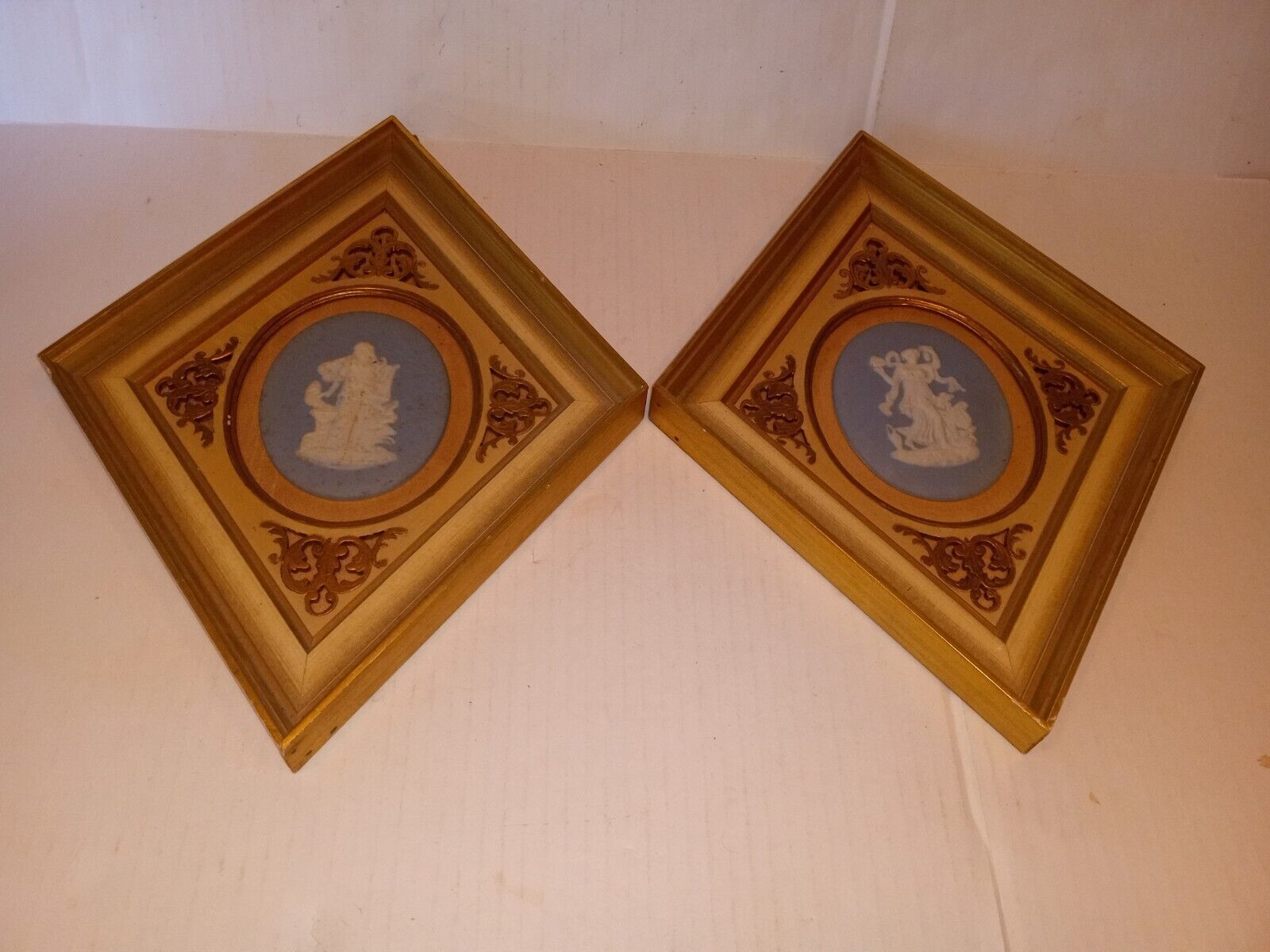 Vintage Limoges Cameo Numbered Wall Hangings