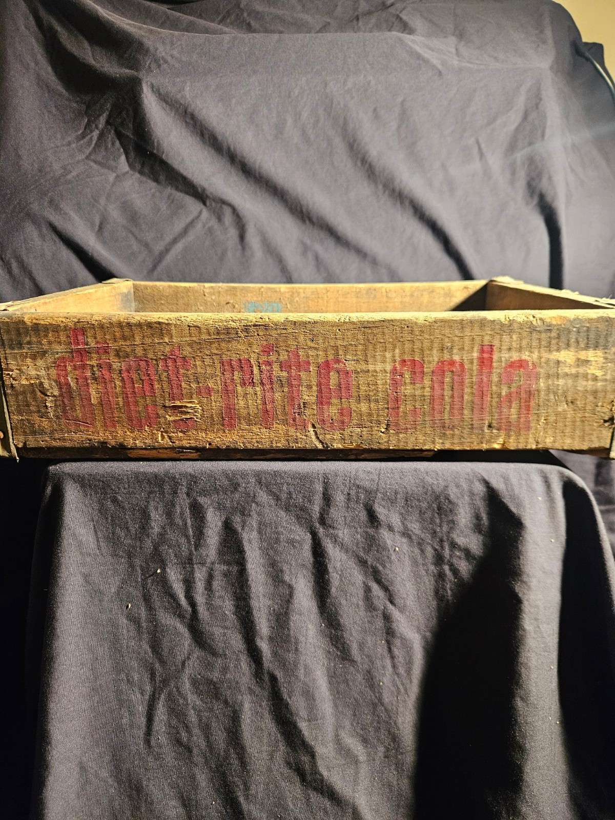 Vintage Royal Crown Cola Wood Crate Diet Rite Nehi Chicago 1970 Bottle Carrier