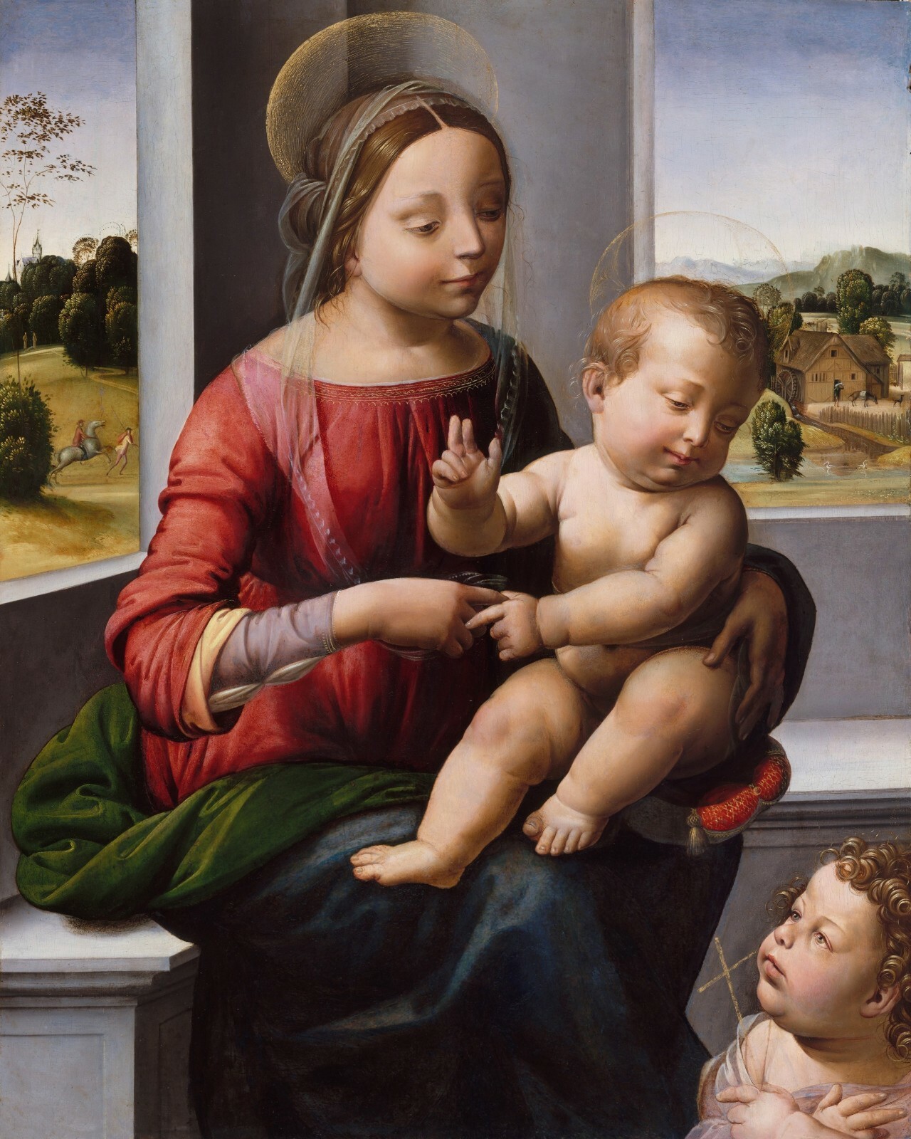 Catholic print picture-  MADONNA AND CHILD SH15  -   8\