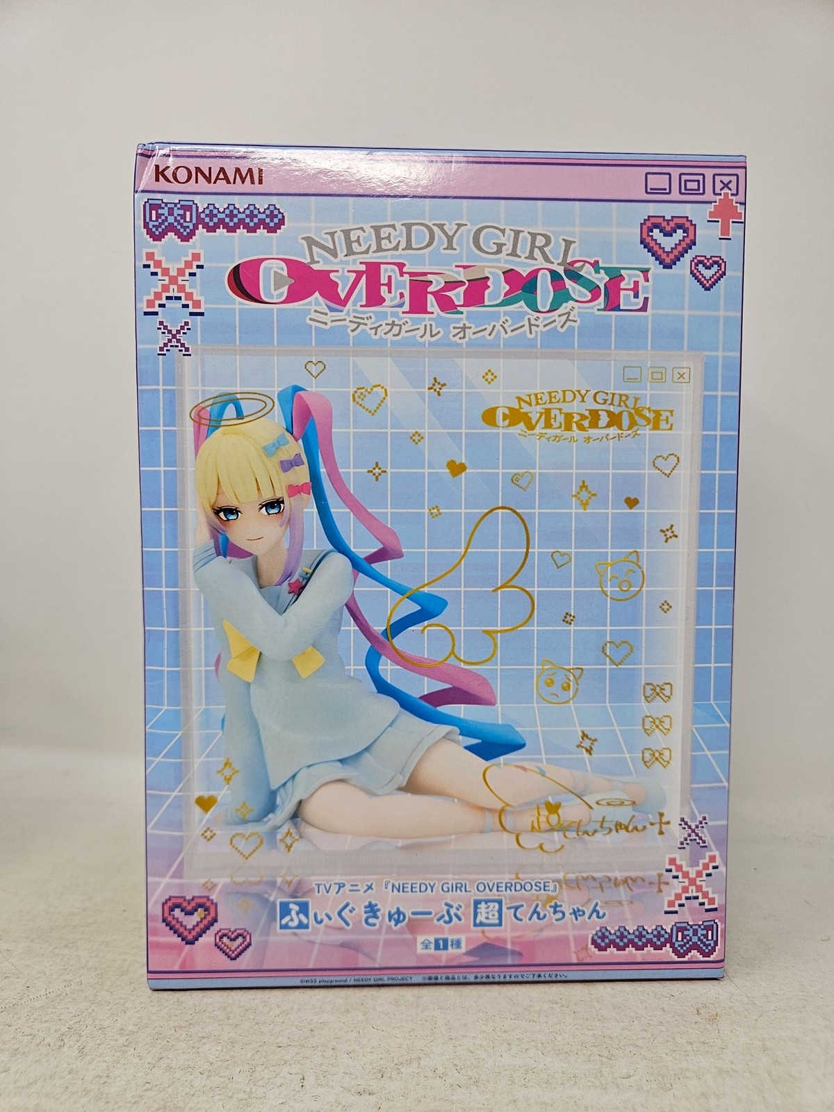 Konami Needy Girl Overdose Cho Ten-chan Figu Cube Figure New Boxed US Seller