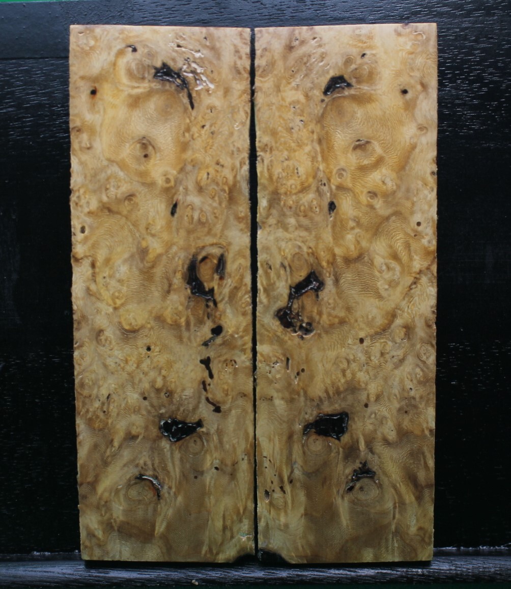 Stabilized Amboyna Burl Wood - Knife Making Handle Material