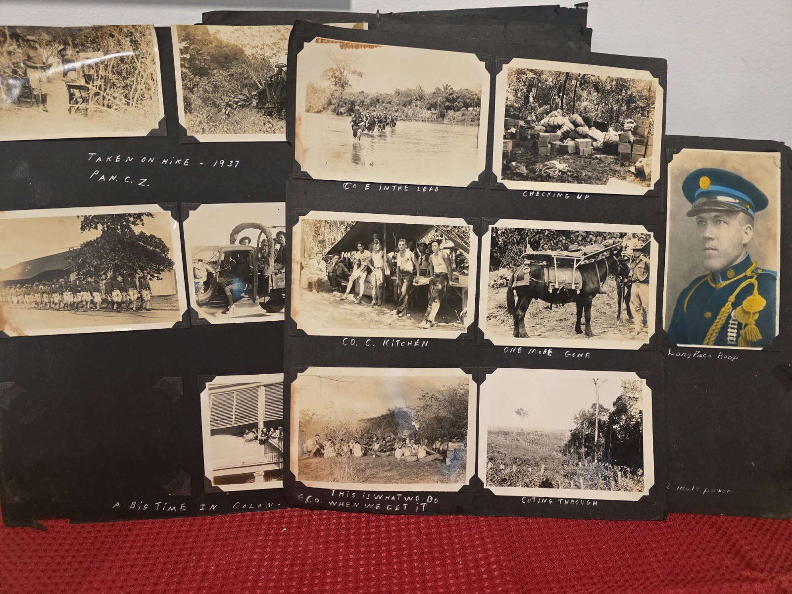 1937 Pre-WWII Photo Album Panama Canal Zone 10th Ordnance Peiping China Aviation