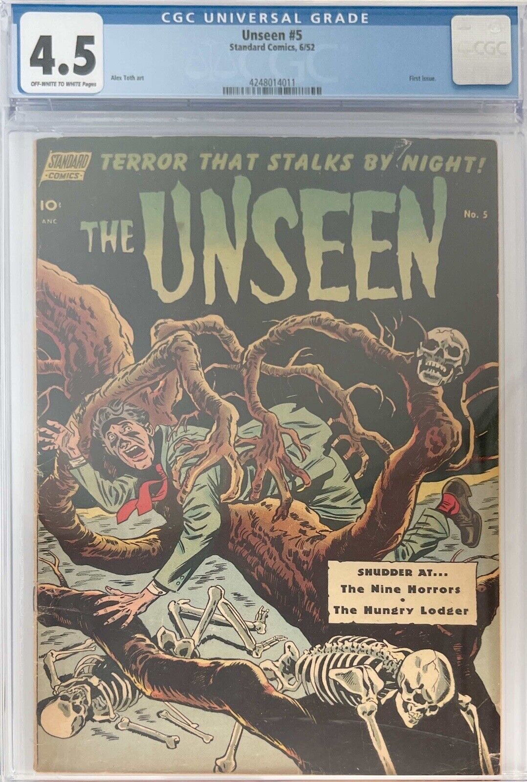 The Unseen 5 - Standard Comics 1952 Golden Terror That Stalks by Night