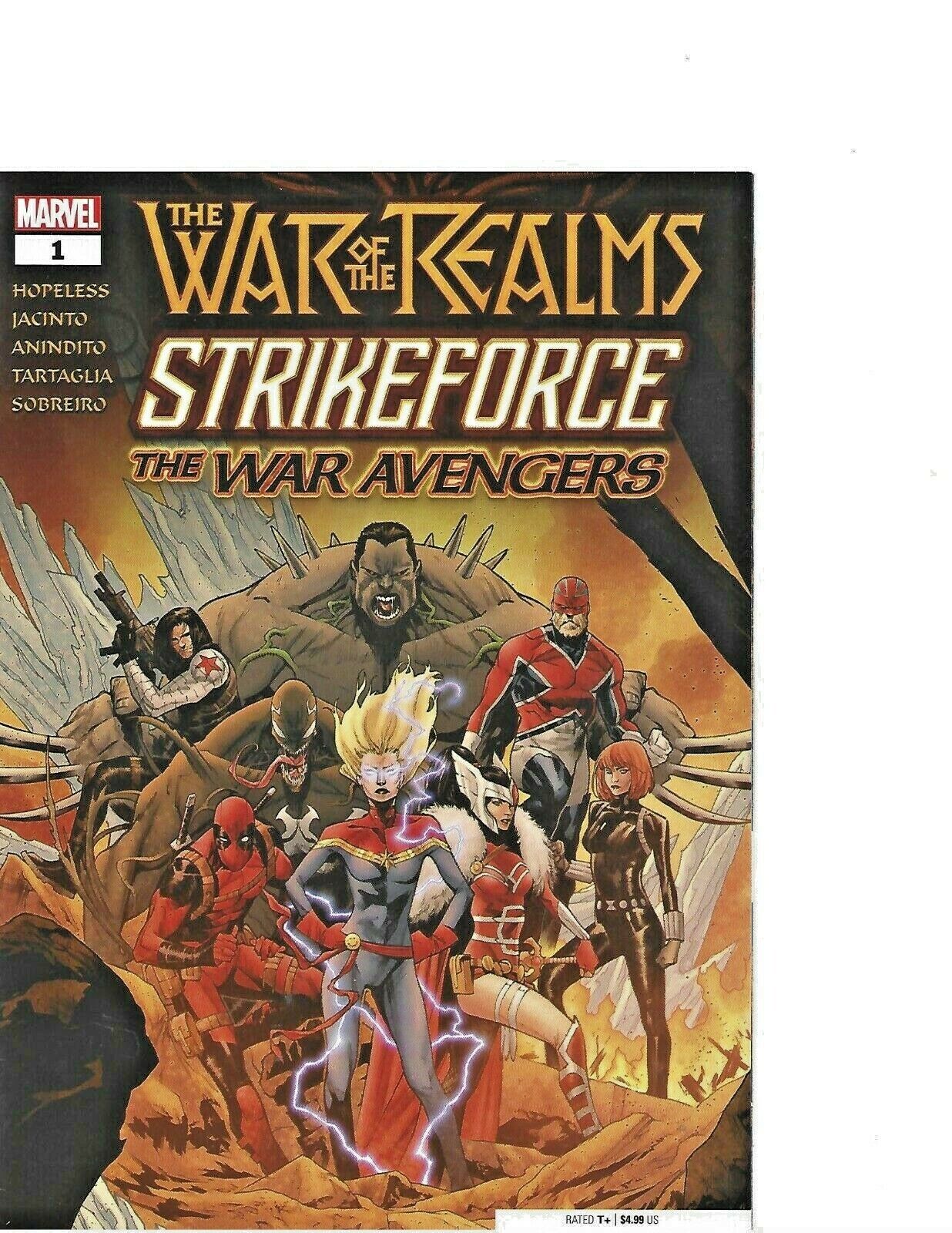 War of the Realms War Avengers #1 and Connecting Variant #2 Marvel Comics