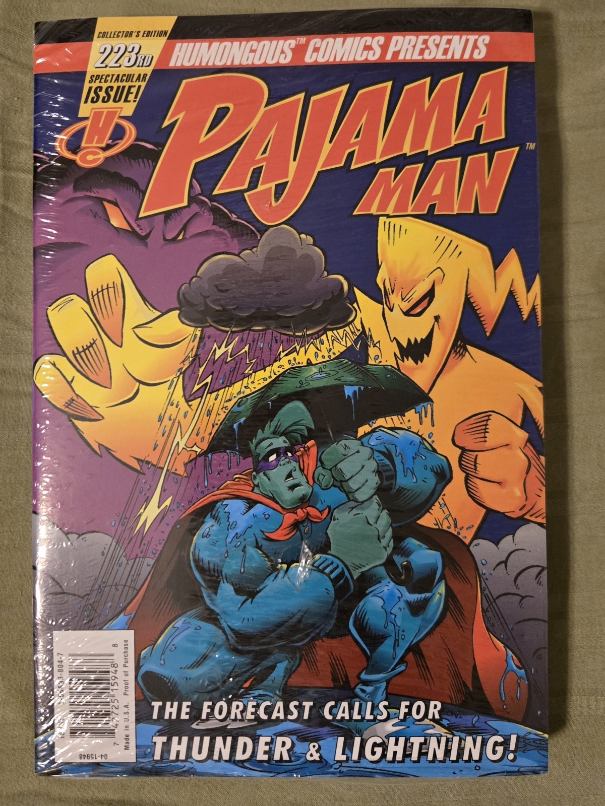 Vintage 1998 SEALED 10 Pack Bundle Pajama Man Comic Book Lot Of 10