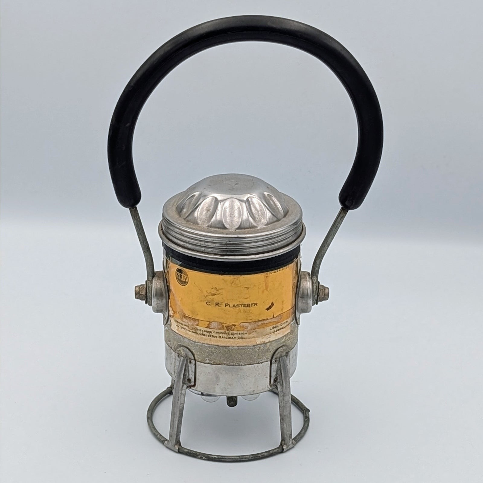 Vintage Norfolk & Western Railroad Lantern – Named Employee Issued – Working