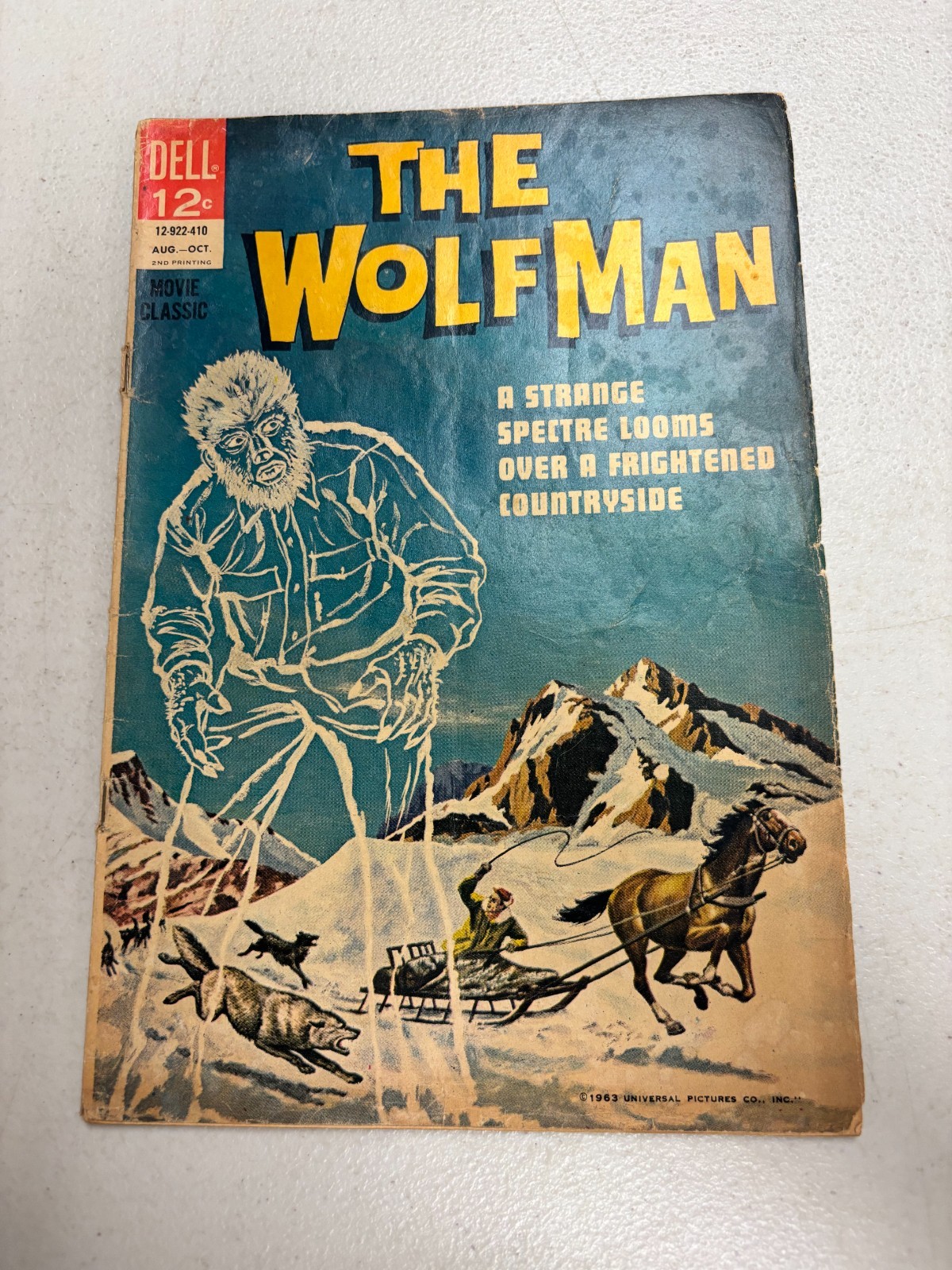 WOLFMAN MOVIE ADAPTATION 2ND PRINT ONE-SHOT 1964 BERNSTEIN DELL COMIC MJ
