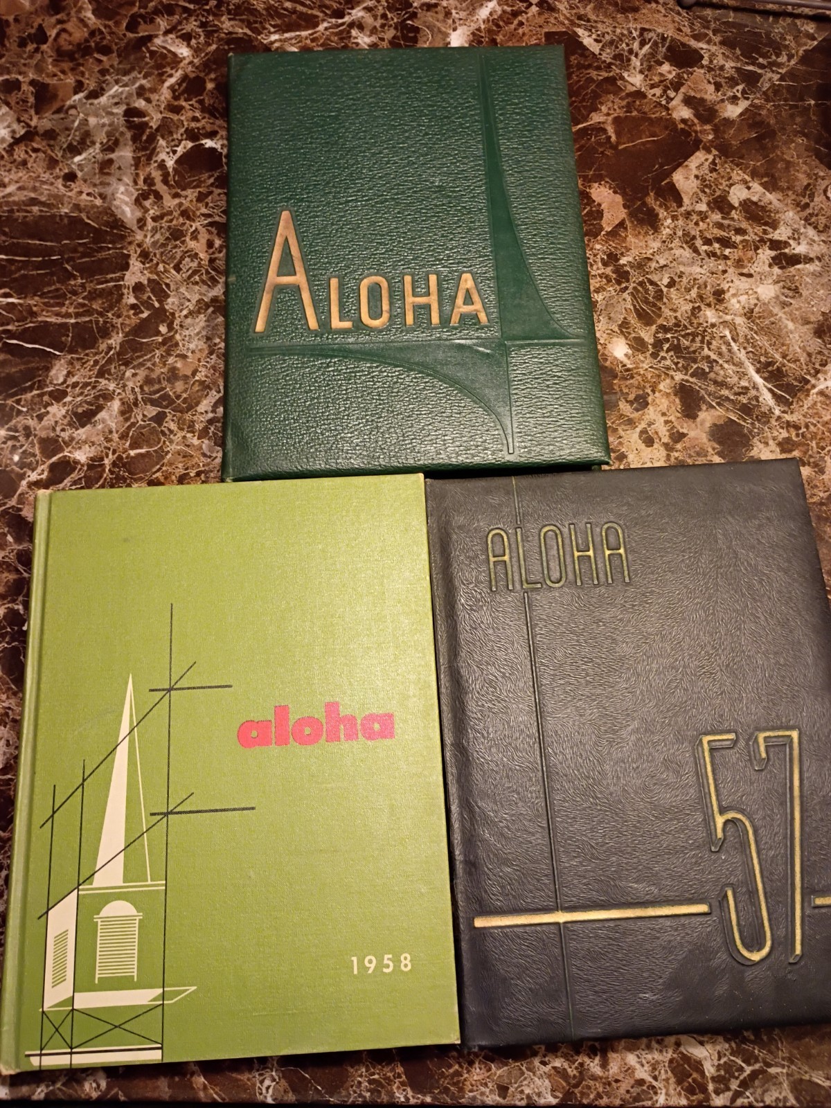 1957 1958 1961 Aloha Western Maryland College Yearbook Lot Vintage MD Antique