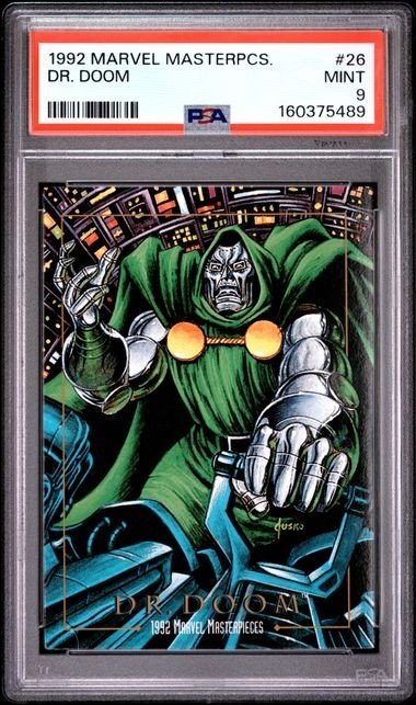 1992 Marvel Masterpieces #26 Dr. Doom : PSA 9