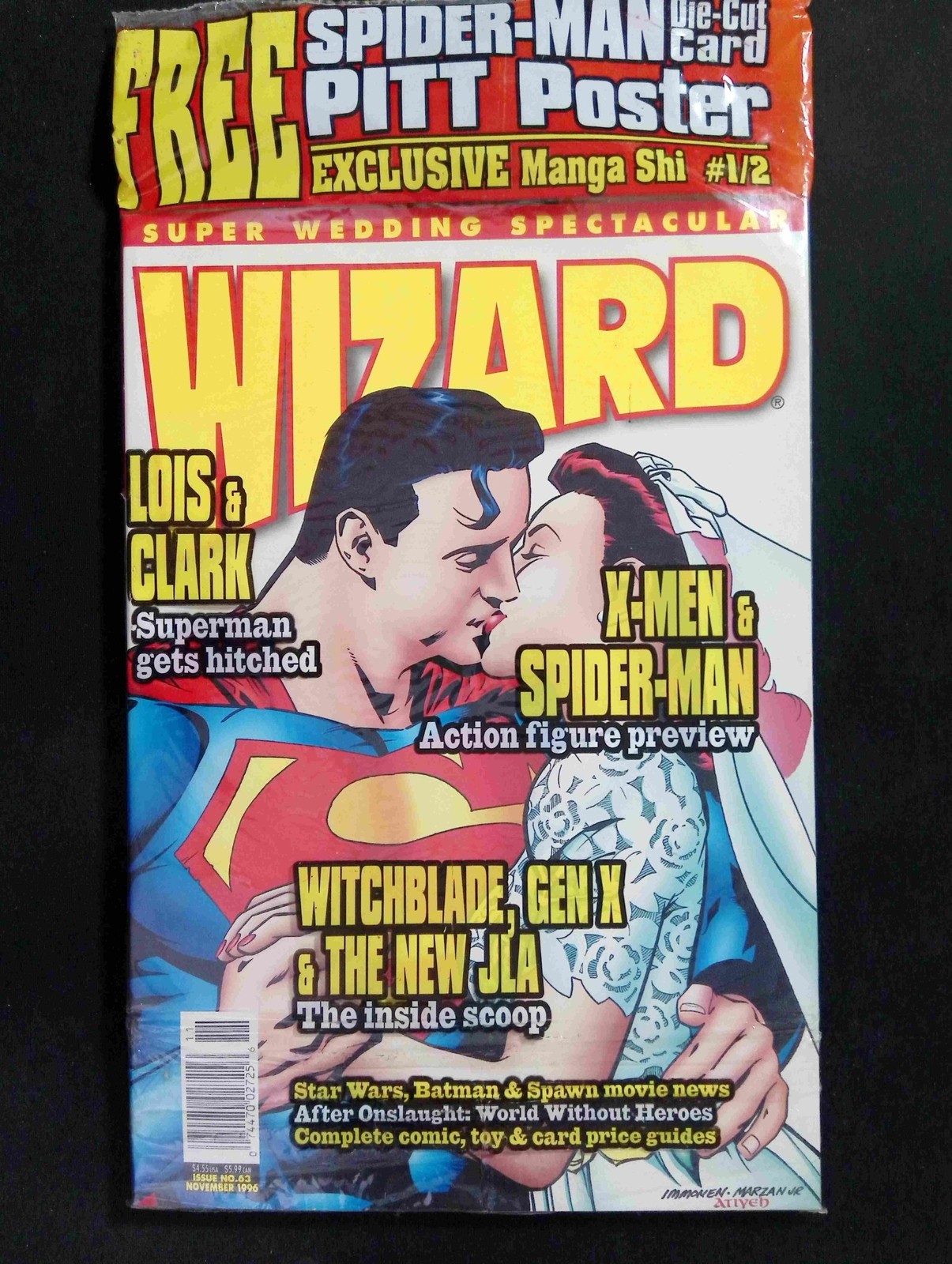 Wizard the Comics Magazine #63BP  1996 VF/NM Newsstand Polybagged