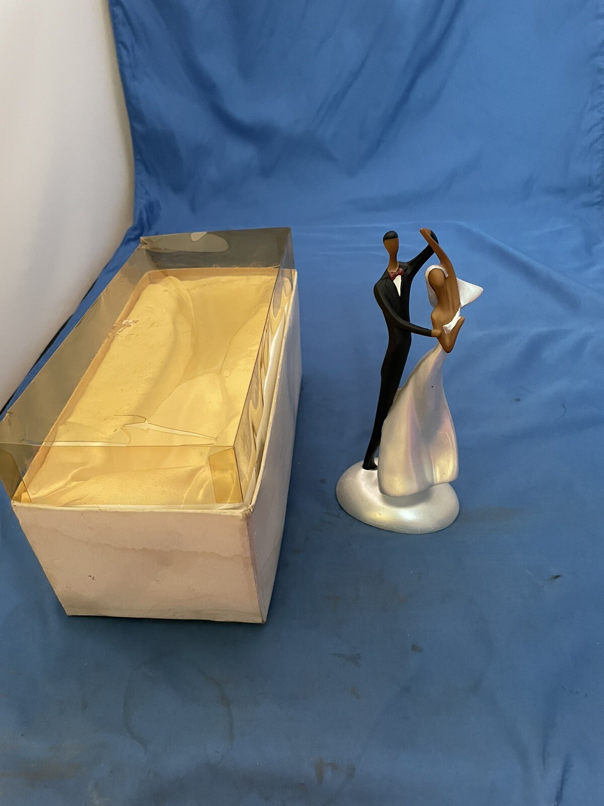 Lillian Rose Embracing Bride & Groom Wedding Cake Topper Figurine