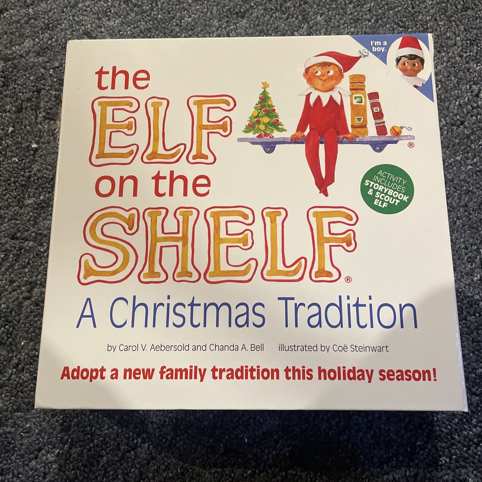 The Elf on the Shelf: A Christmas Tradition Boy Dark Tone - Includes Doll, Book
