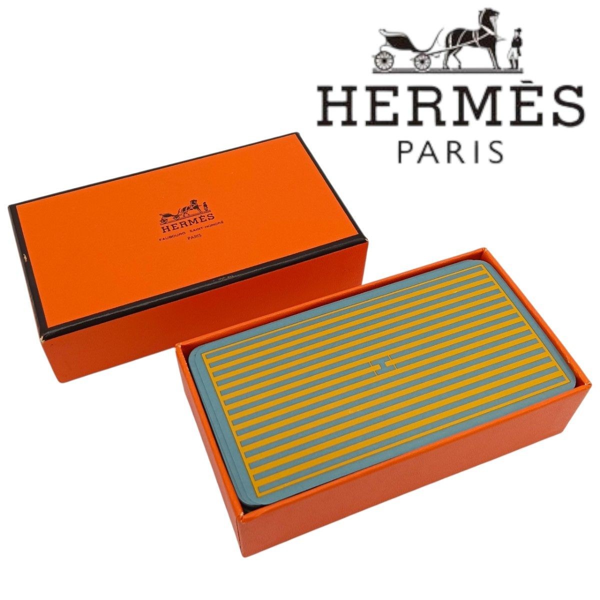 HERMES Tarot Cards Deck Rare Vintage Orange Box Philidor Luxury Authentic France