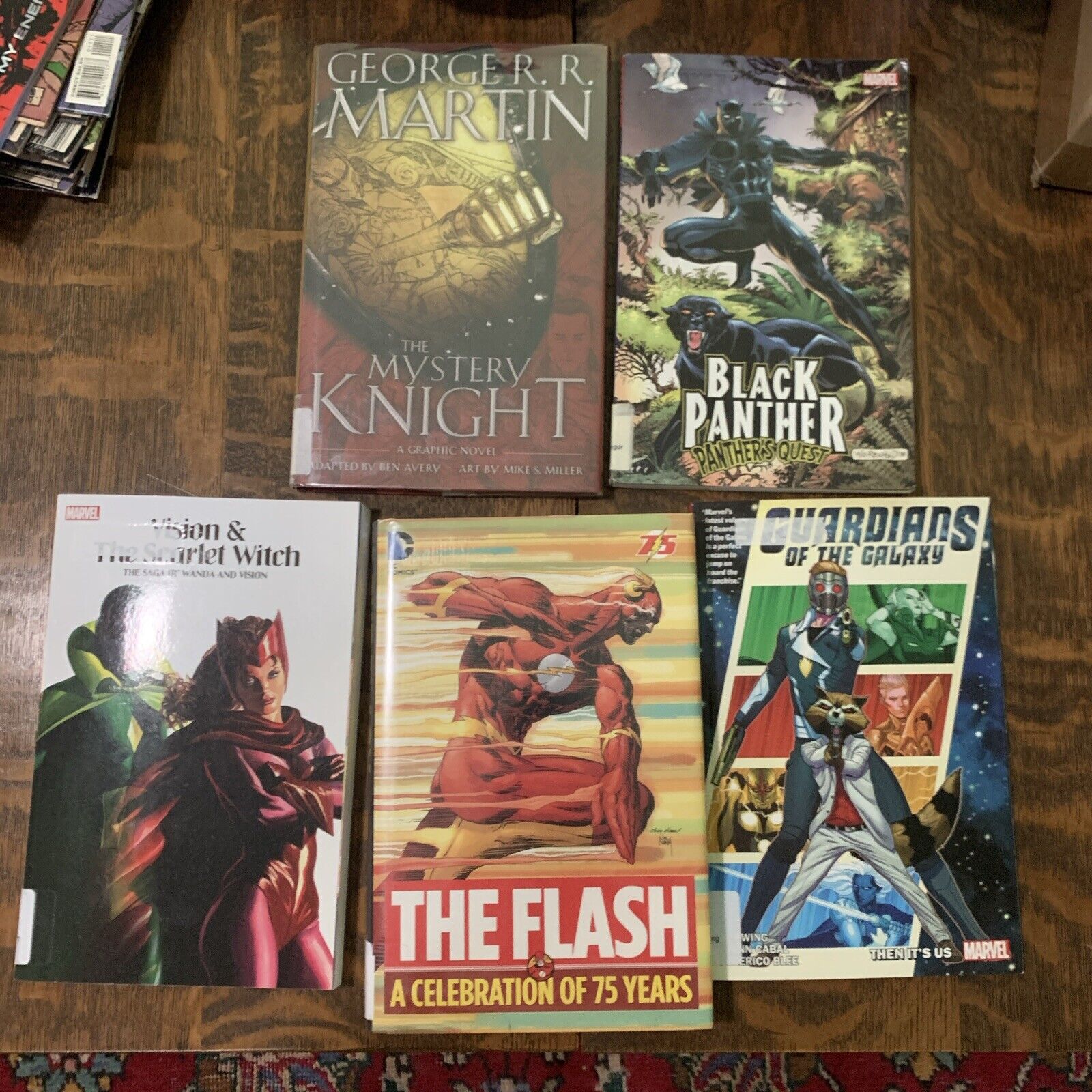 Lot Of 5 Misc DC And Marvel Graphic Novels