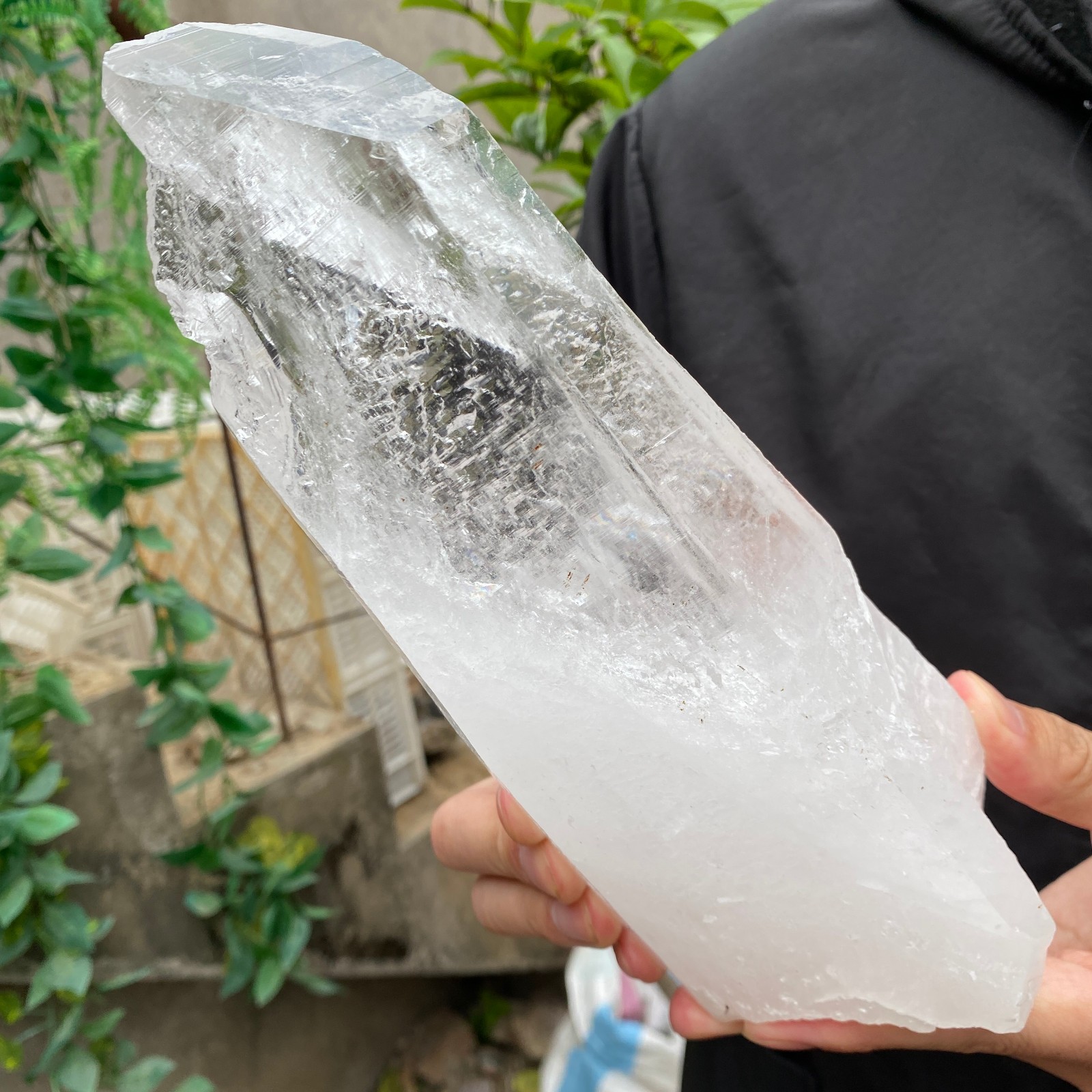 1890G  Natural Clear White Crystal Quartz Cluster Energy Healing Specimen